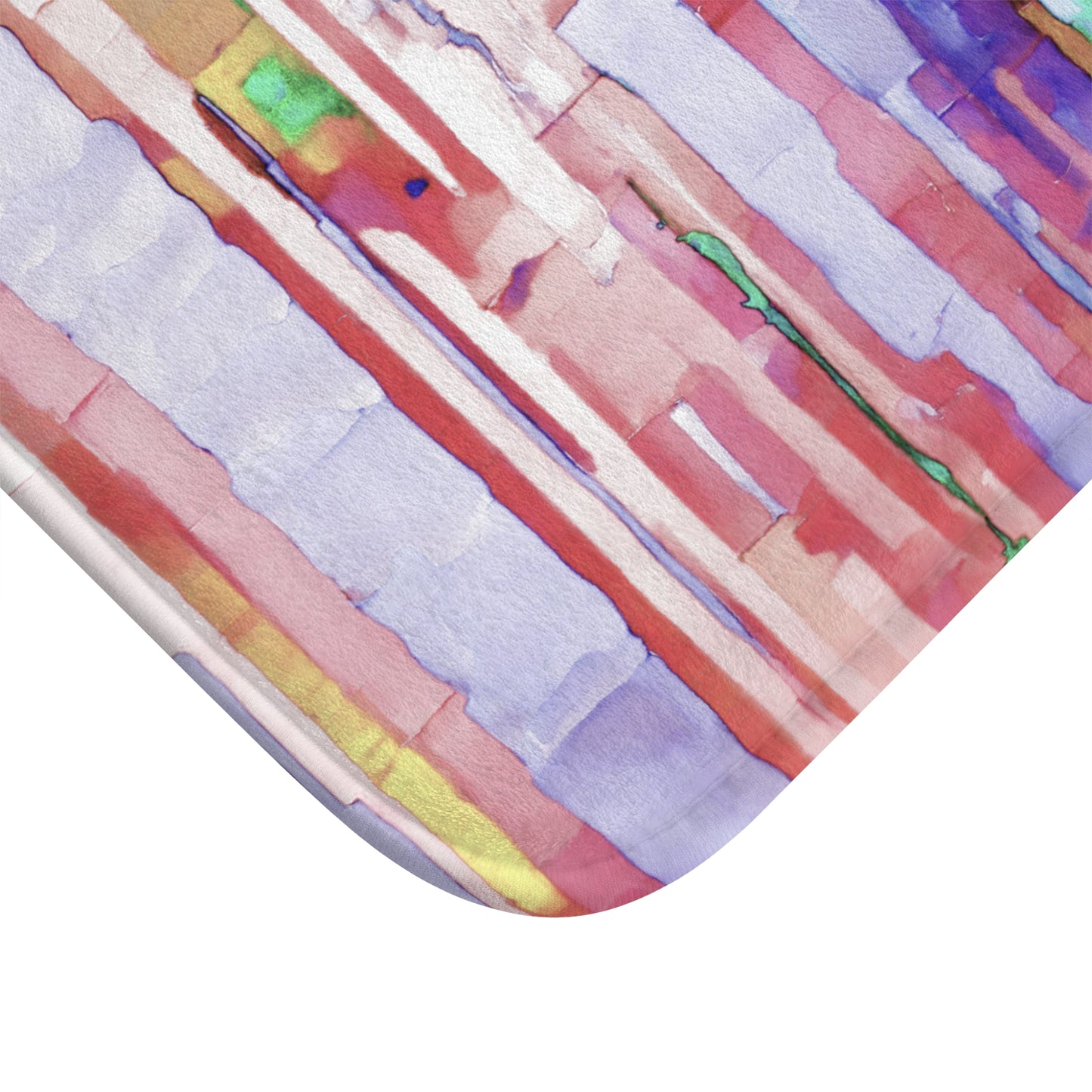Striped Pastels Bath Mat, 24" x 17"