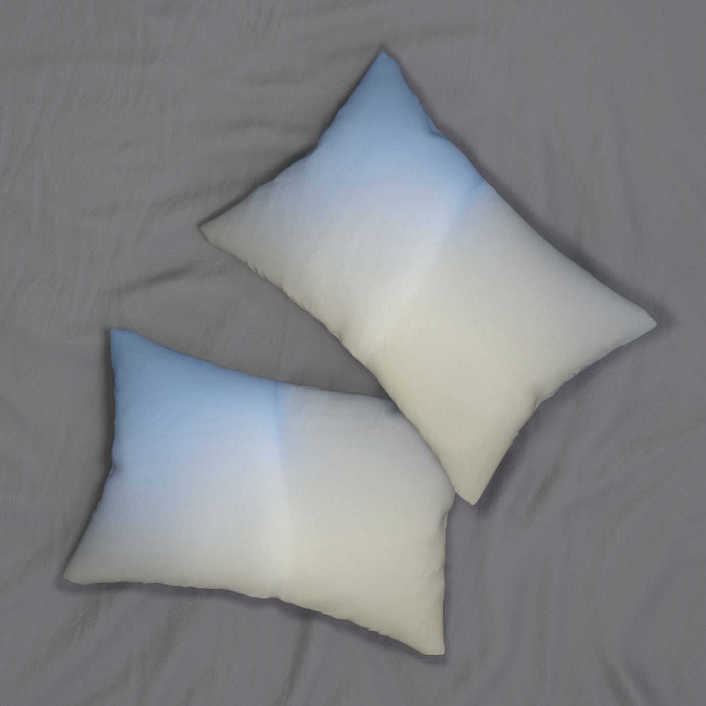 Cobalt Fade Spun Polyester Lumbar Pillow, 20" x 14"