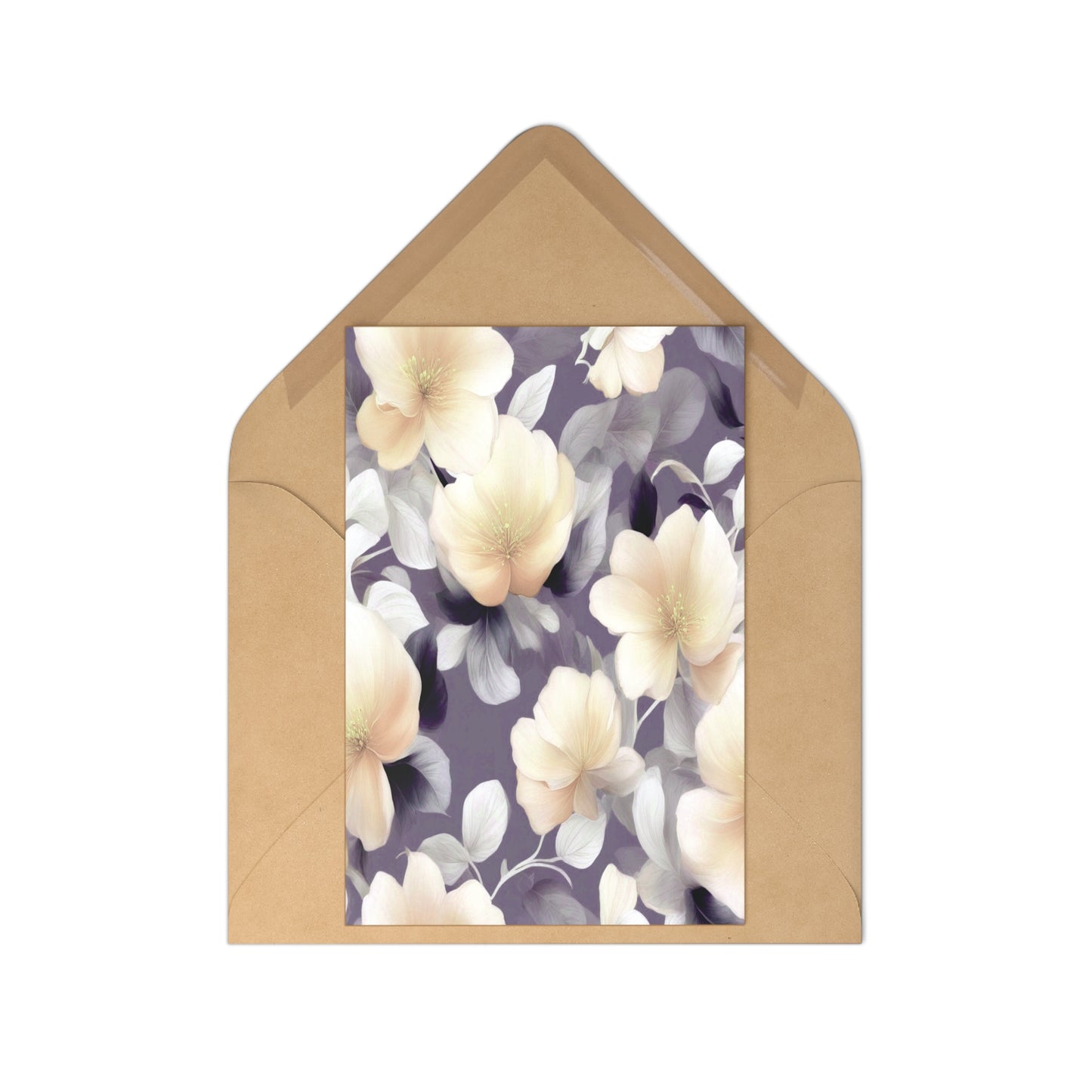 White Blush Floral Bunch Postcards (7 pcs)