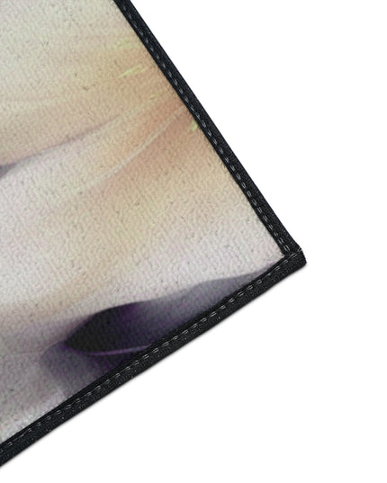 White Blush Floral Bunch Heavy Duty Floor Mat, 36" x 60"