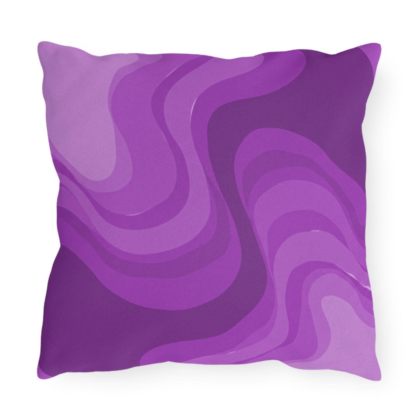 Wavey Purple Wavey 16" x 16" Outdoor Pillow
