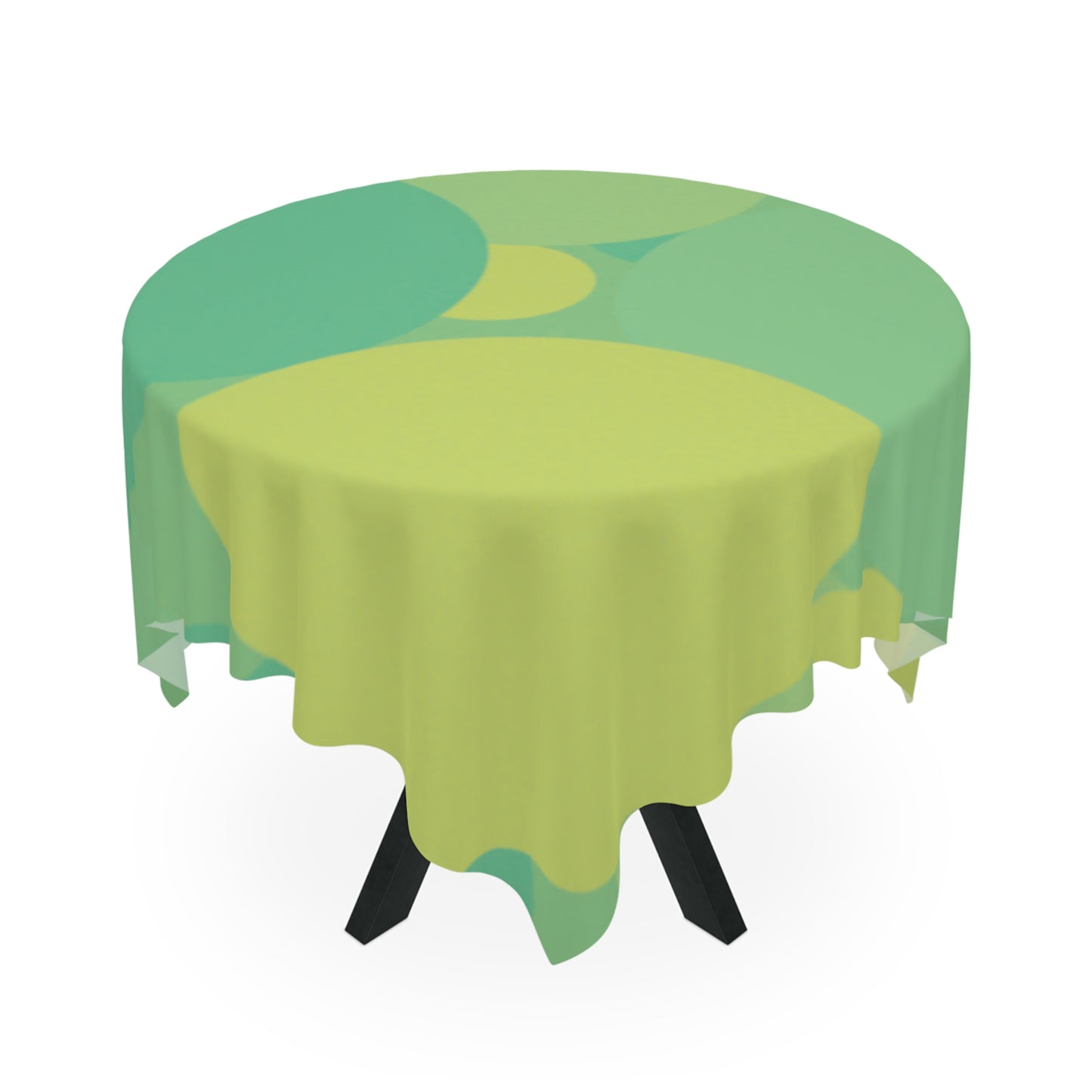 Pastel Green Patches Tablecloth, 55" x 55"