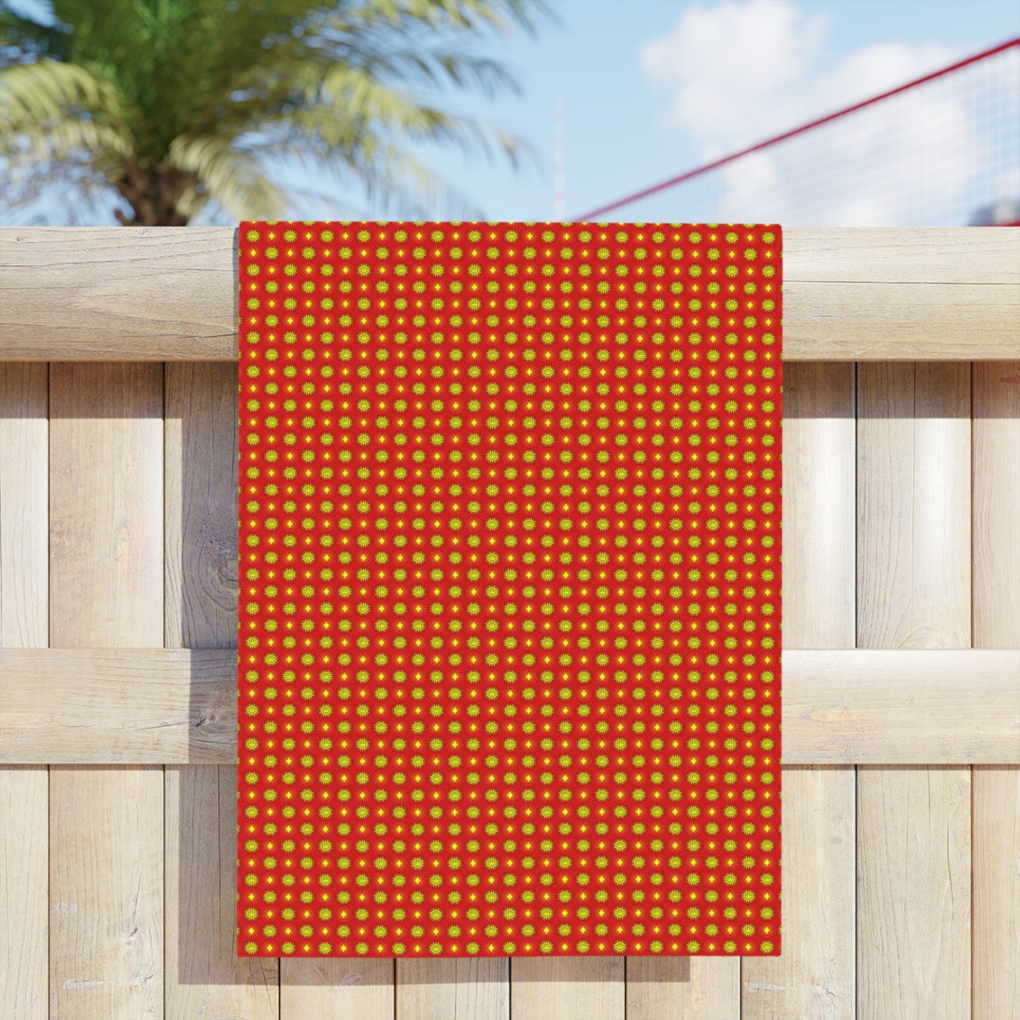 Late Evening Star-crossed Bodies Beach Towel, 24" x 44"