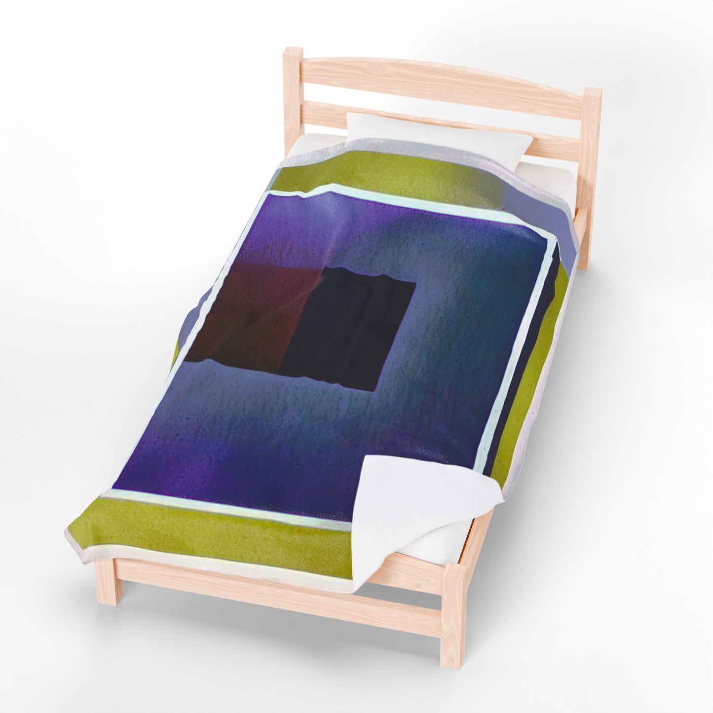 Zeta Shadow Velveteen Plush Blanket, 60" x 80"