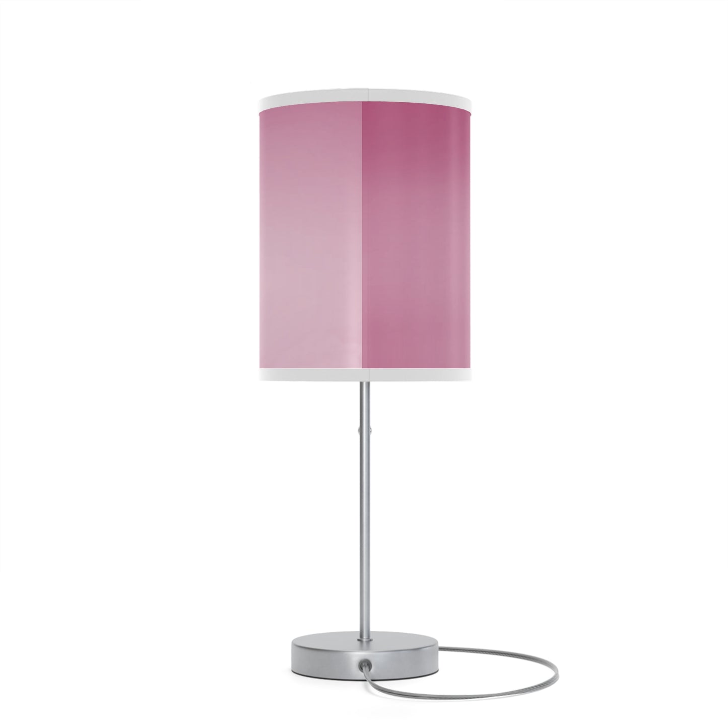 Pink Blush Fade Table Lamp on a White or Silver Stand, US|CA plug