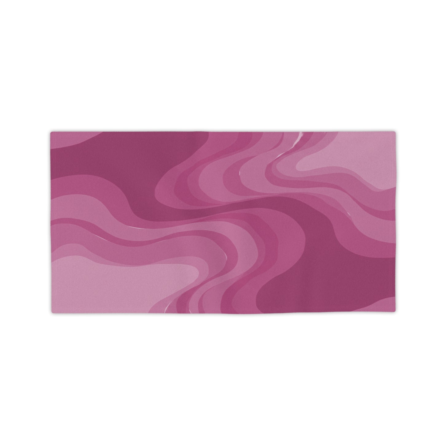 Pinky Mauve Wavey Beach Towel, 24" x 44"
