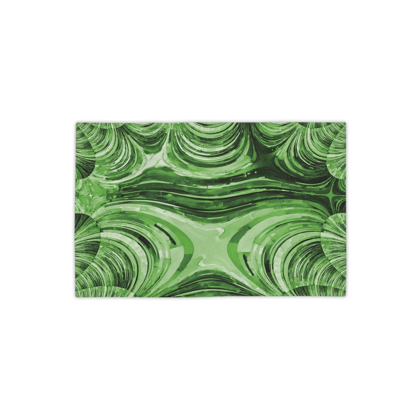 Uzi Spiral Mint Pastel Beach Towel, 18" x 27"