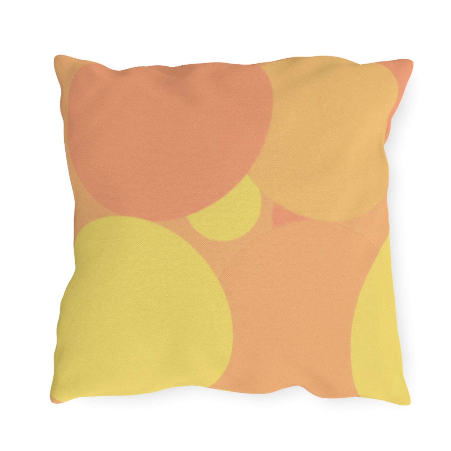 Pastel Bright Oranges Patches 18" x 18" Outdoor Pillow