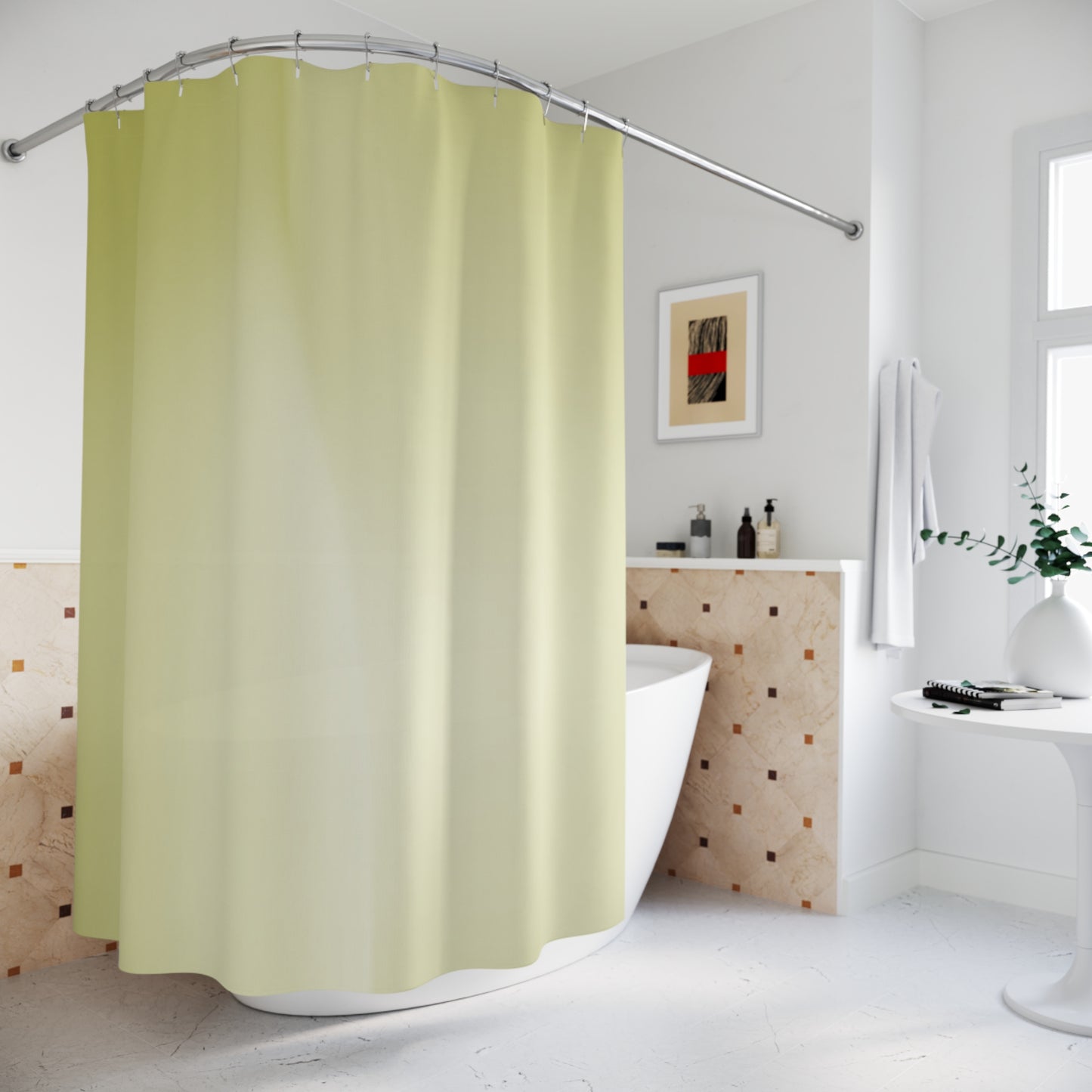 Lemon Fade Shower Curtains, 71" x 74"