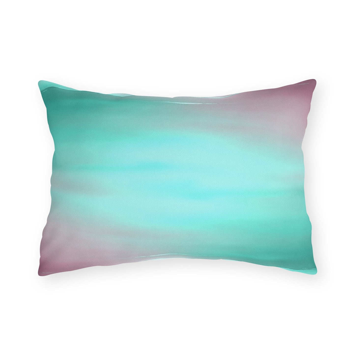 Green Sea Lavender Fog 20" x 14" Outdoor Pillow