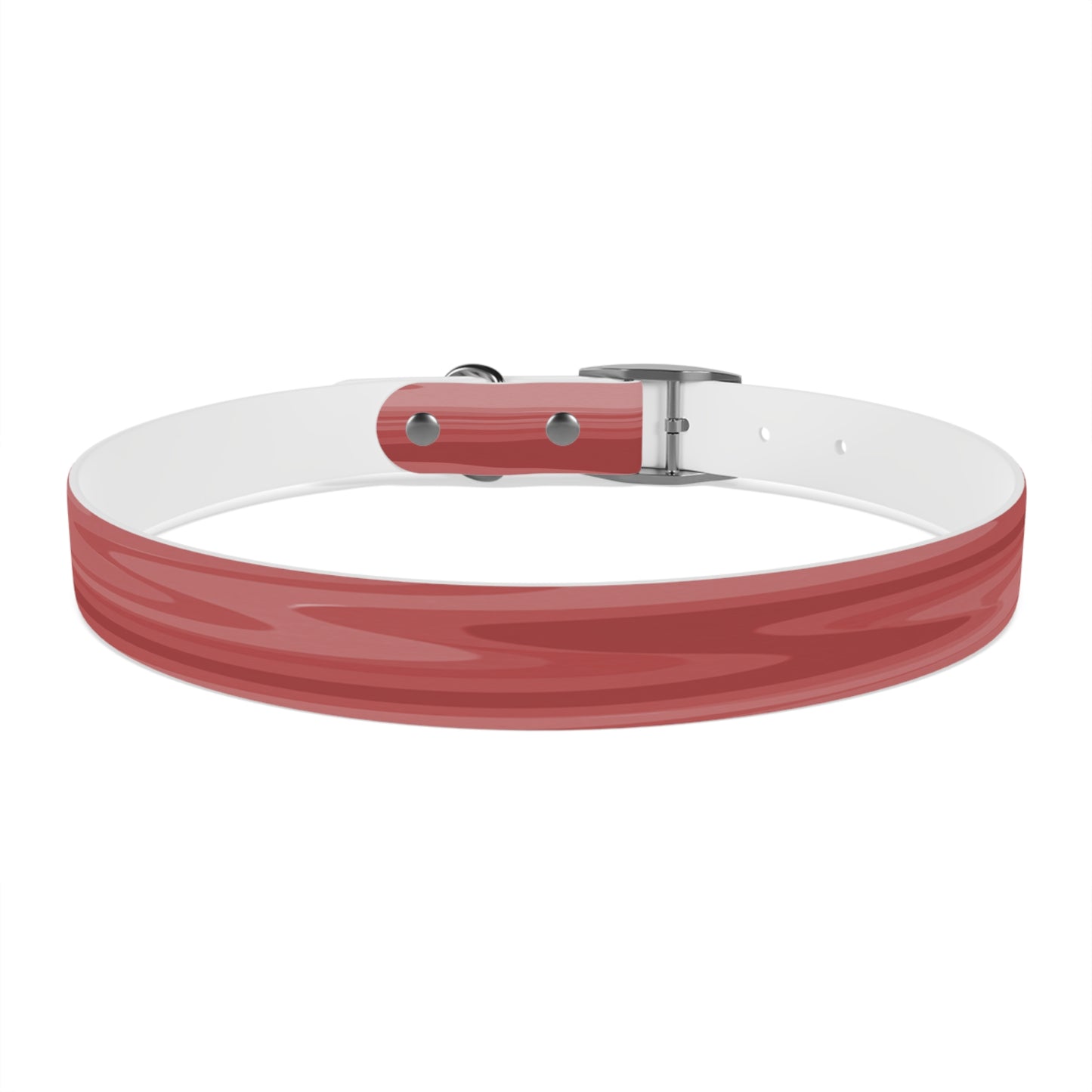 Power Red Wavey Extra Large Dog Collar