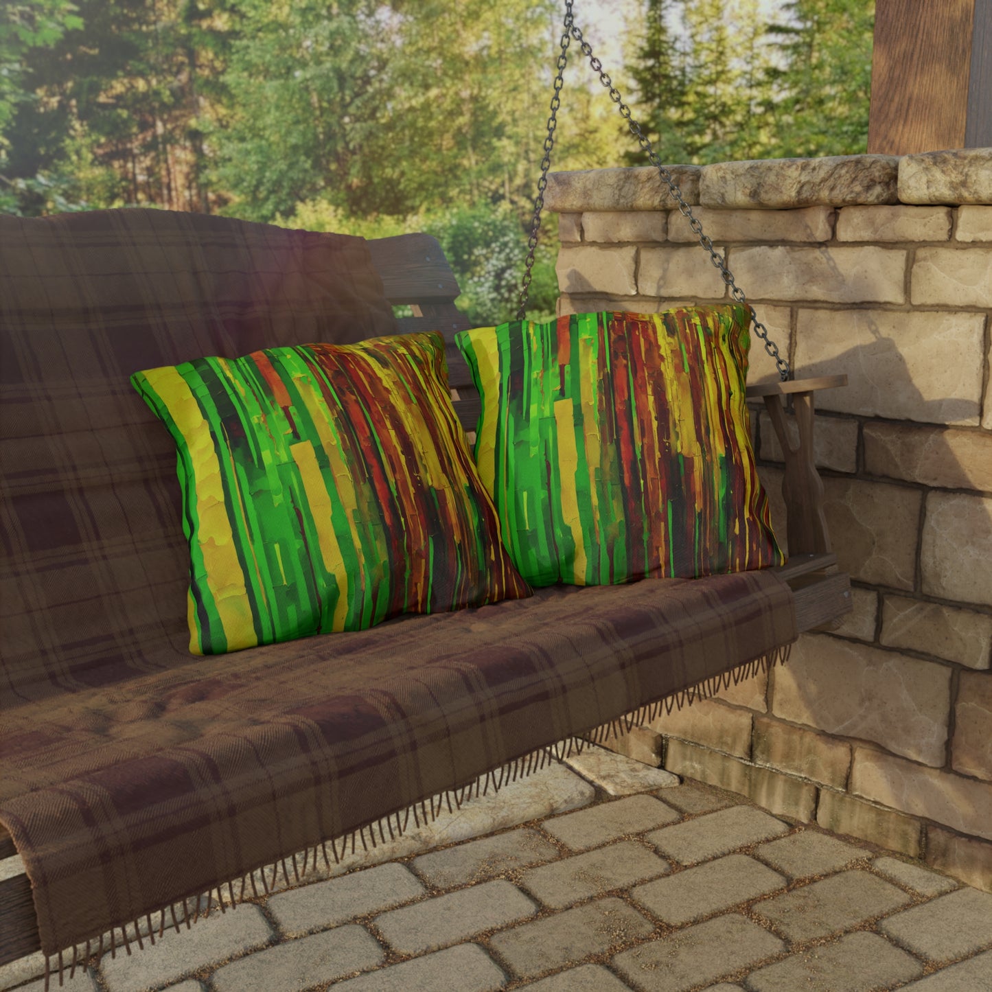 Striped Beta 20" x 20" Outdoor Pillow