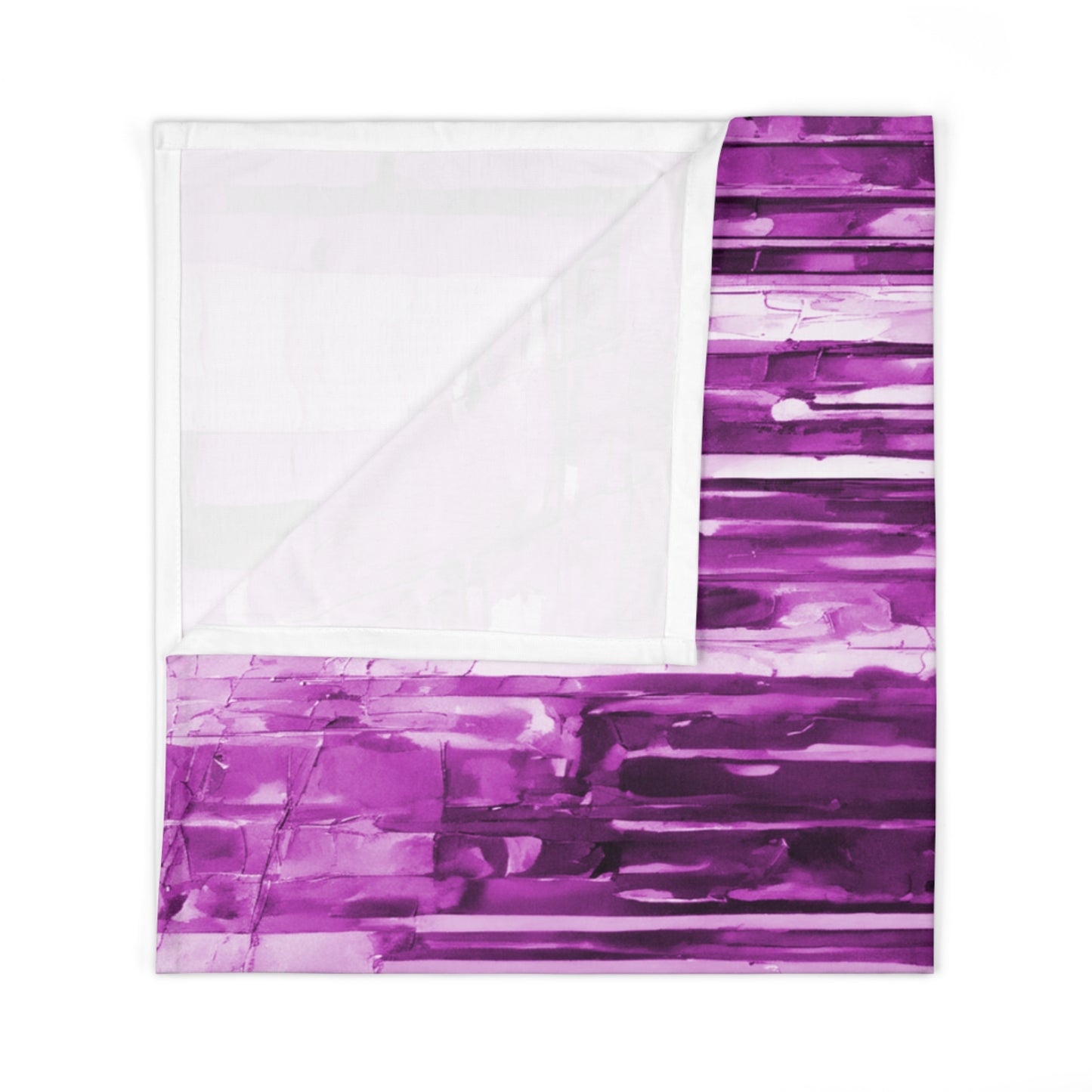 Striped Powder Lavender Baby Swaddle 30″×40″ Blanket