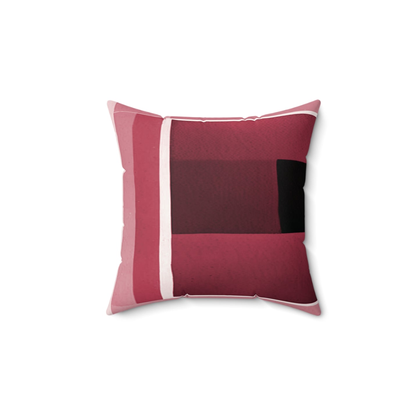 Red Shadow 14" x 14" Faux Suede Square Pillow
