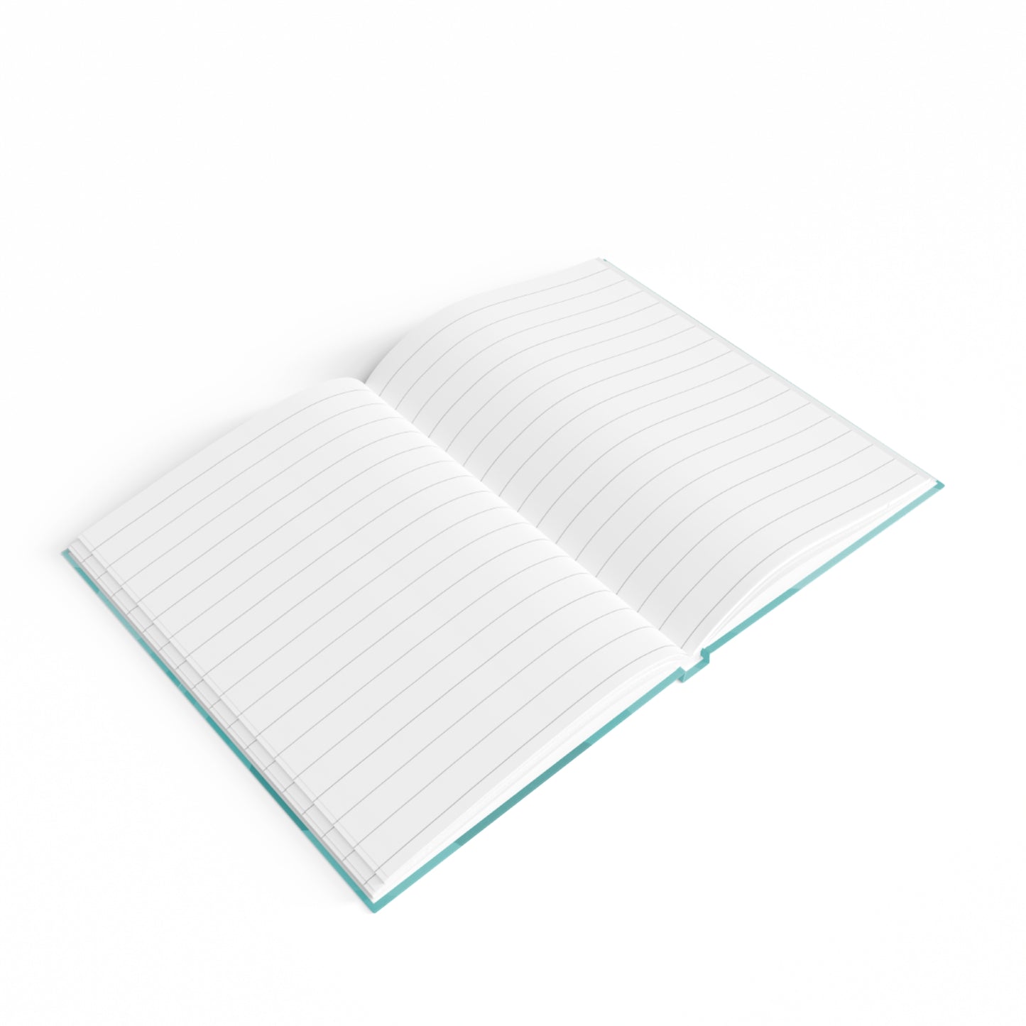 Tif Green Wavey 5" x 7" Journal - 128 Ruled Line pages