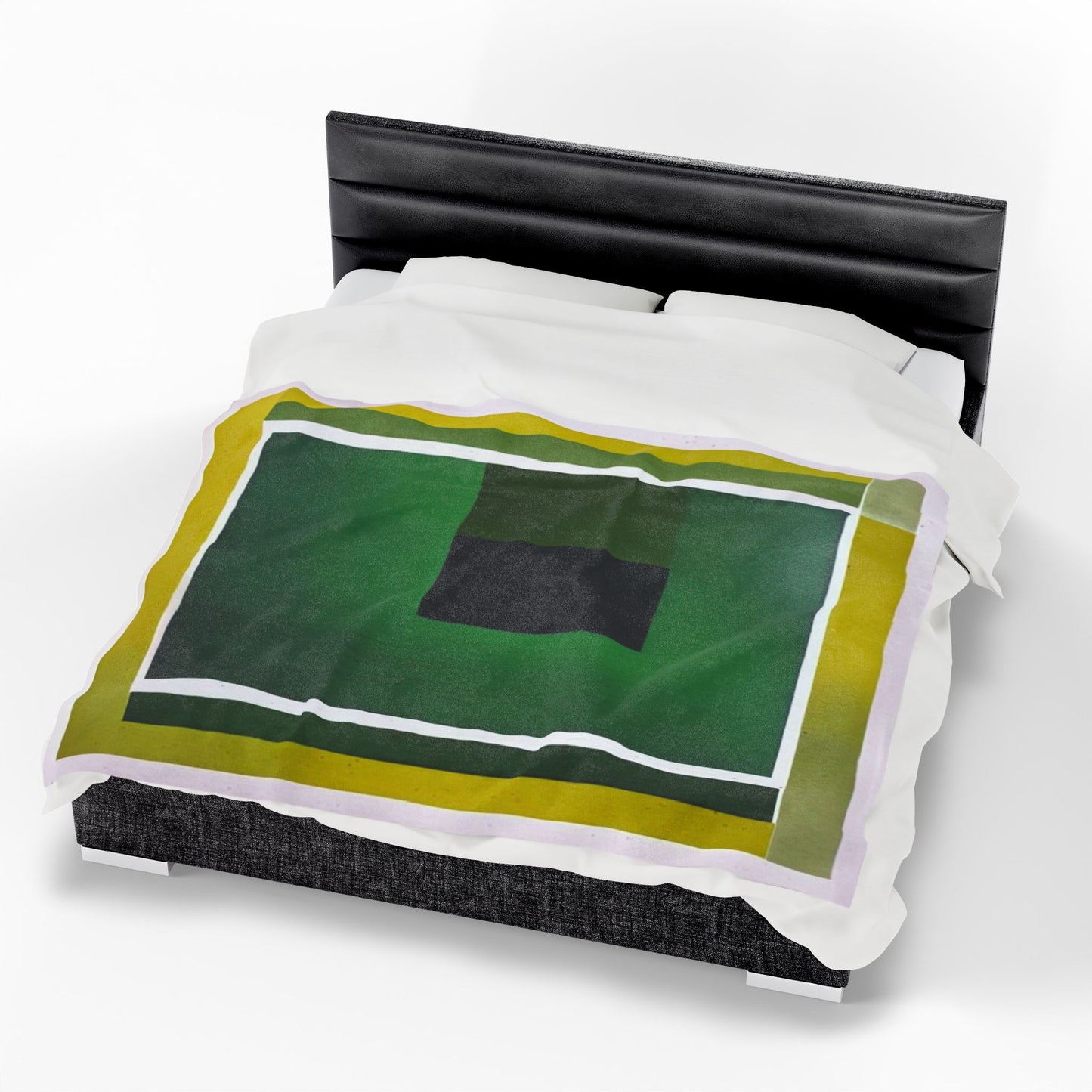 Alpha Shadow Velveteen Plush Blanket, 60" x 80"