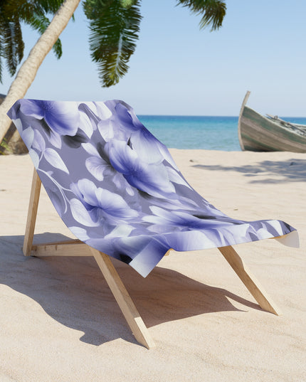 Indigo Blossom Floral Bunch 30" x 60" Beach Towel