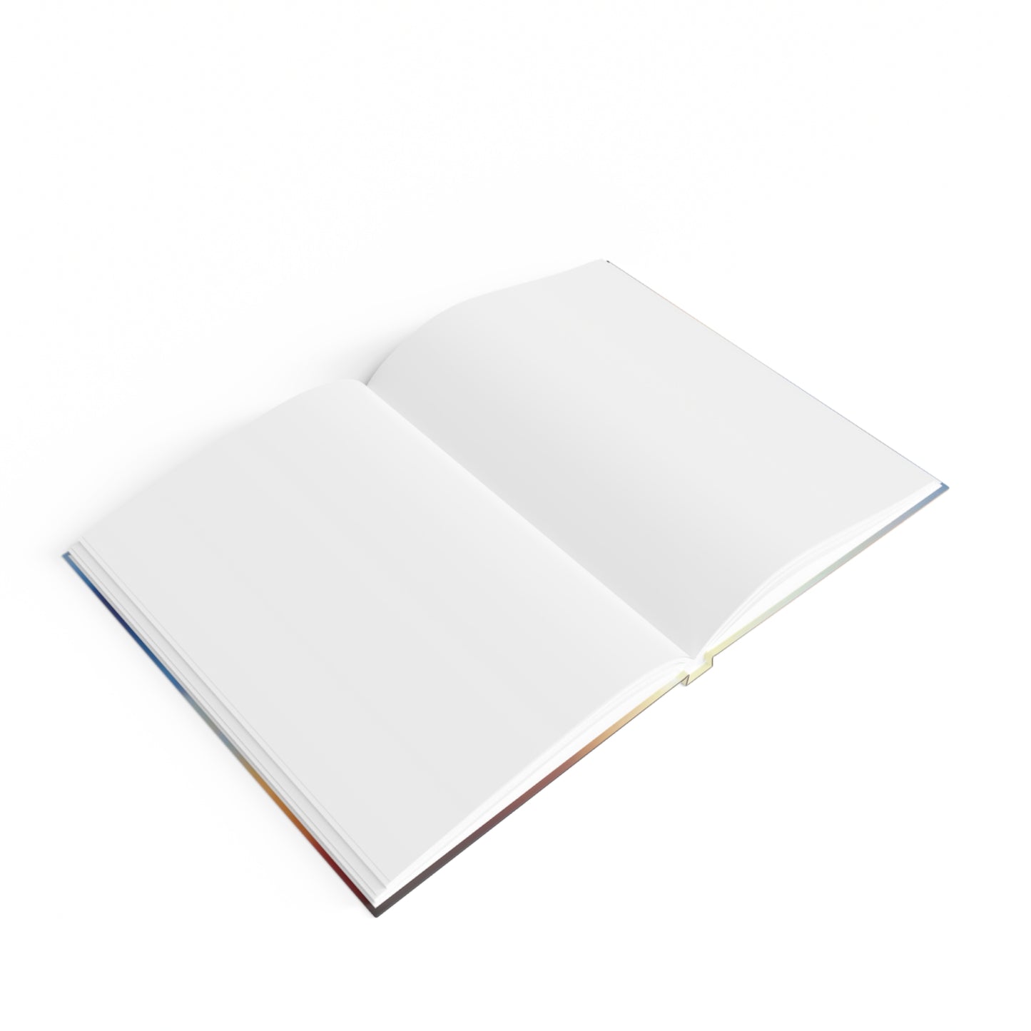 Blue Sea Red Orange Fog 5" x 7" Journal - 128 Blank pages