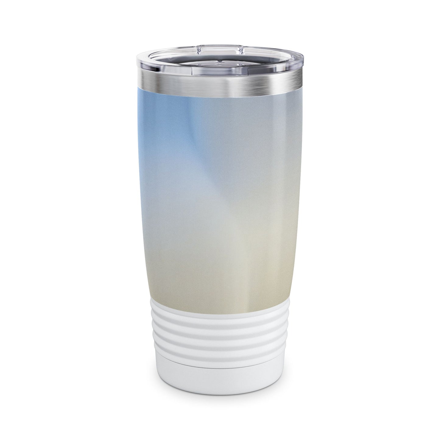 Cobalt Fade Ringneck Tumbler, 20oz in white, steel and black