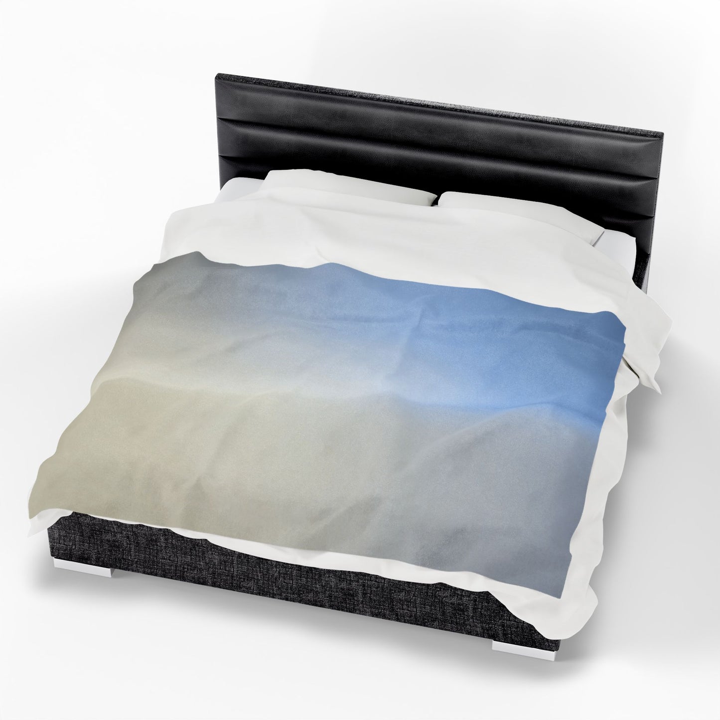 Cobalt Fade Velveteen Plush Blanket, 60" x 80"