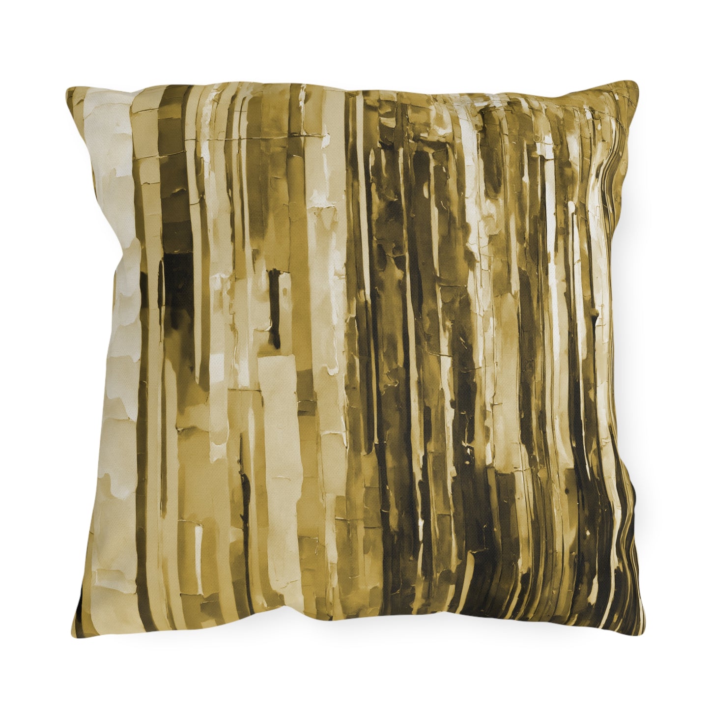 Striped Light Brown Pastel Fade 18" x 18" Outdoor Pillows