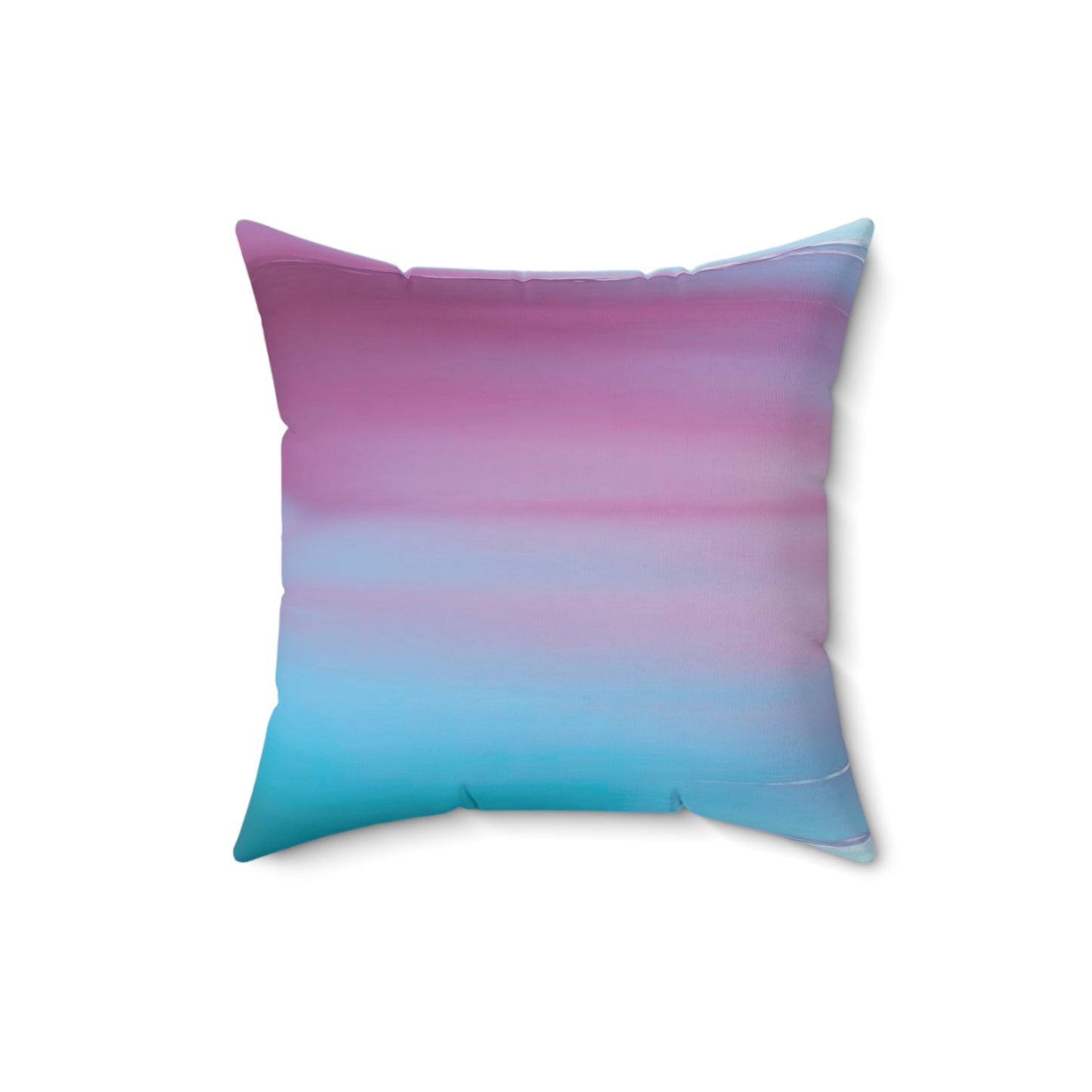 Wine Sea Blue Fog 16" x 16" Faux Suede Square Pillow