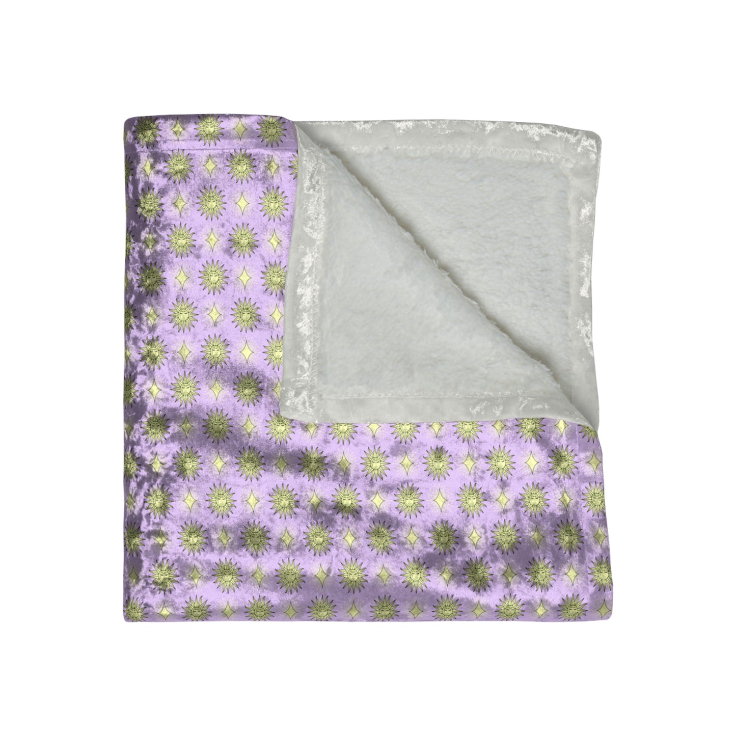 Magenta Star-crossed Bodies Crushed Velvet Blanket, 50" x 60"