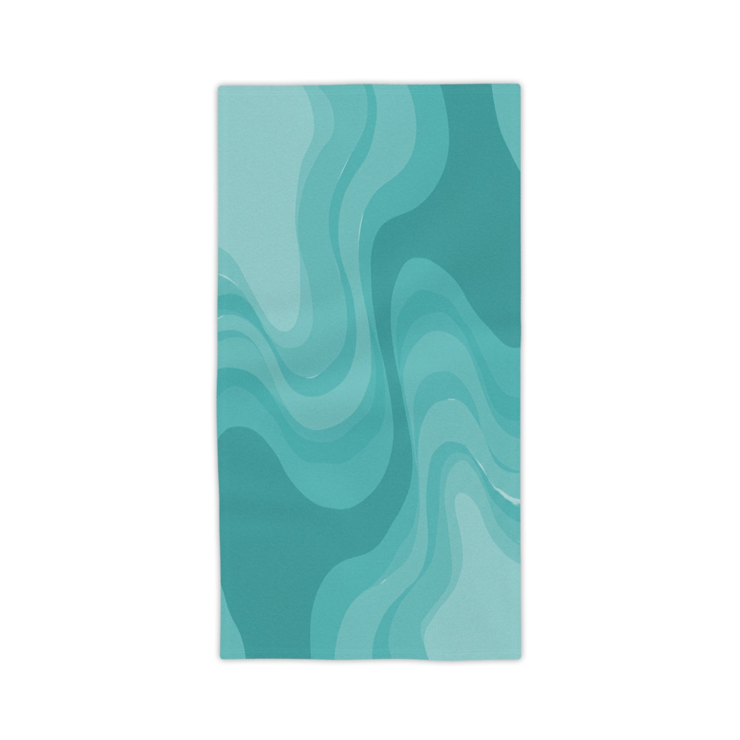 Tif Green Wavey Beach Towel, 24" x 44"
