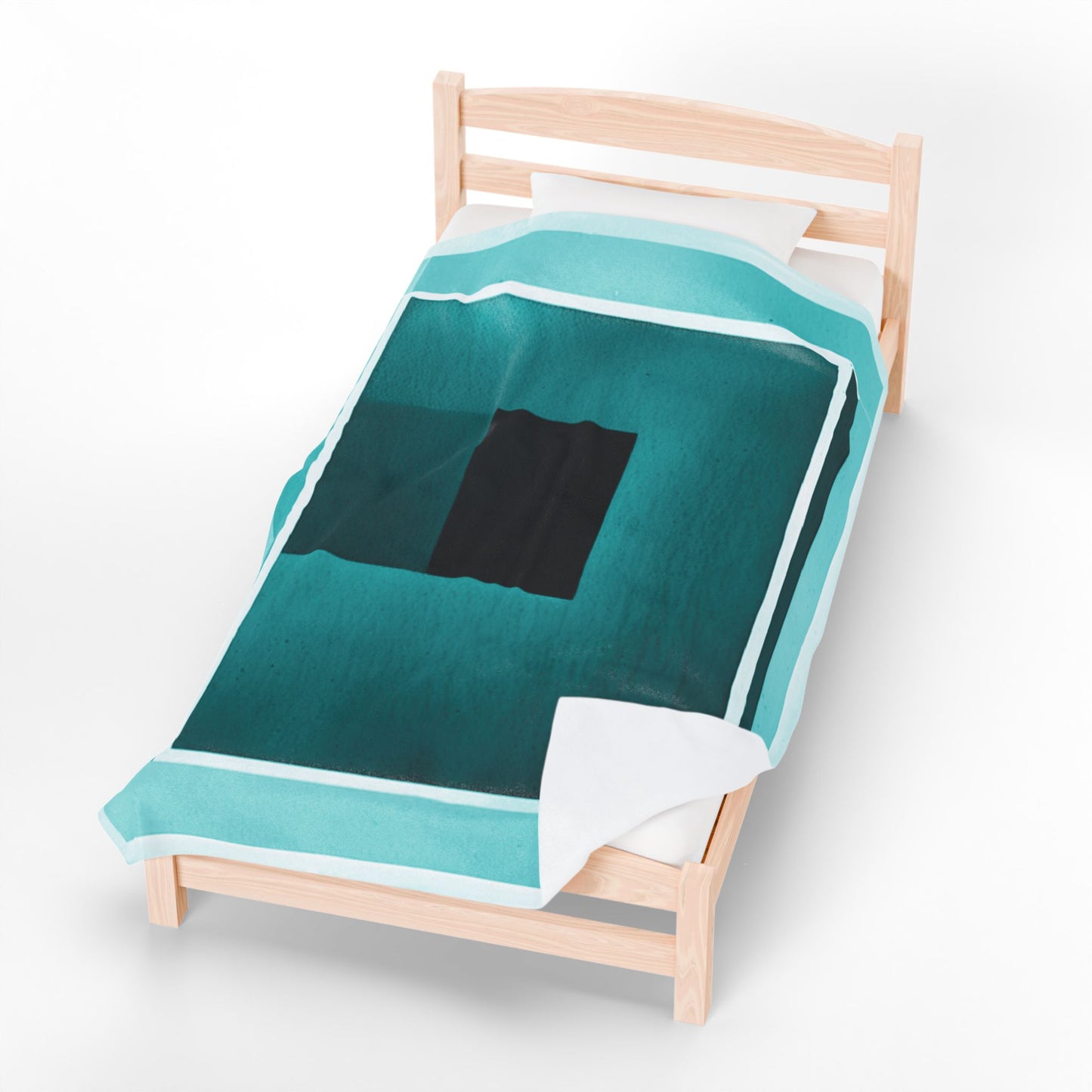 Tif Shadow Velveteen Plush Blanket, 60" x 80"