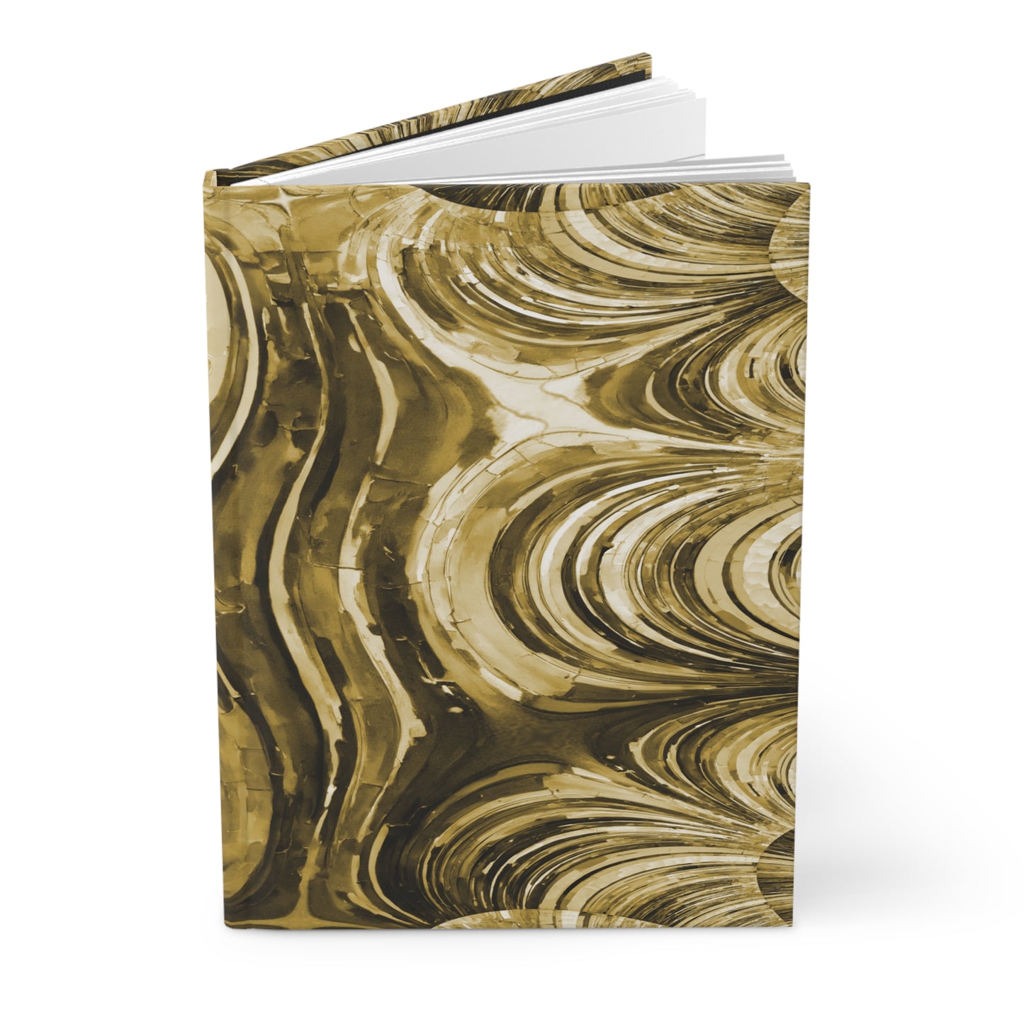 Uzi Spiral Light Brown 5.75" x 8" Hardcover Journal Matte with 150 lined pages