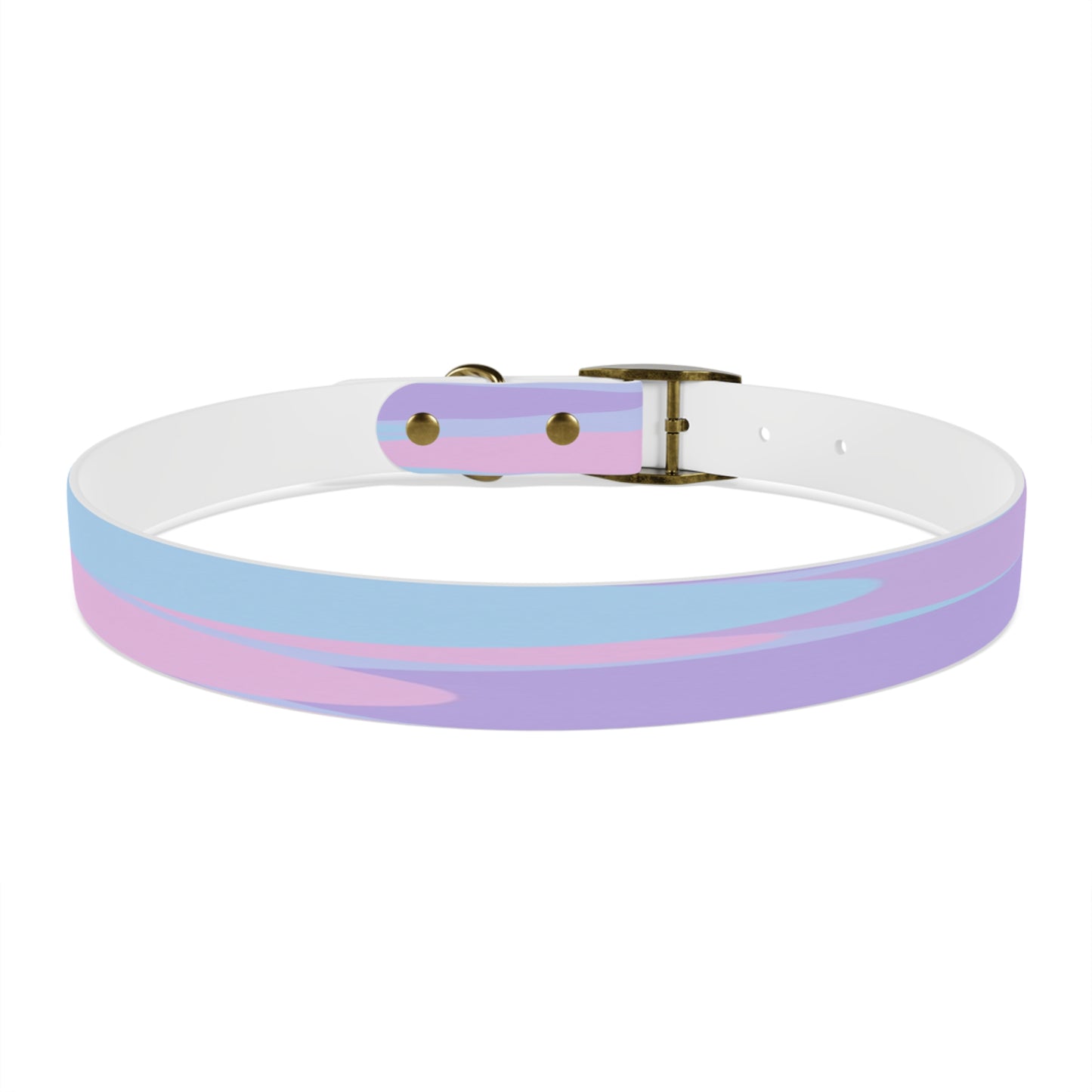 Pastel Purple and Mauve Patches Extra Large Dog Collar
