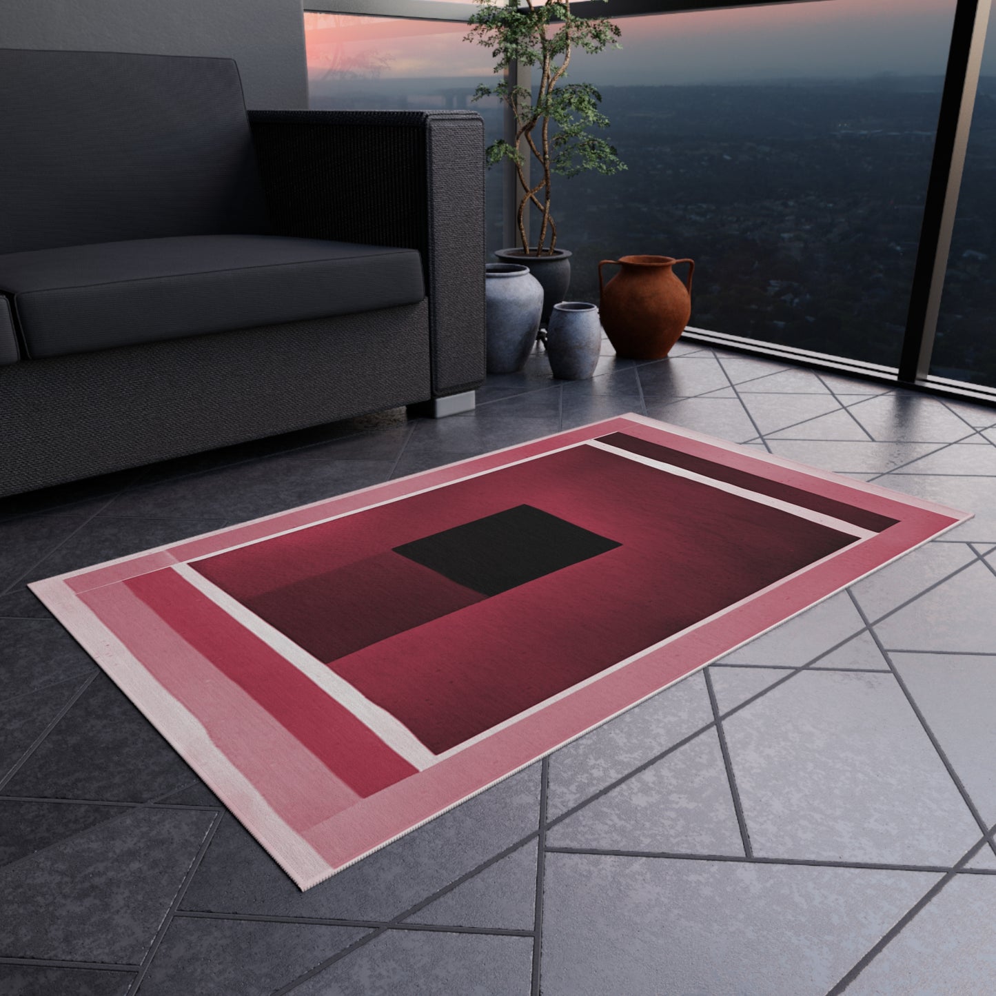 Red Shadow 36" x 60" Outdoor Rug