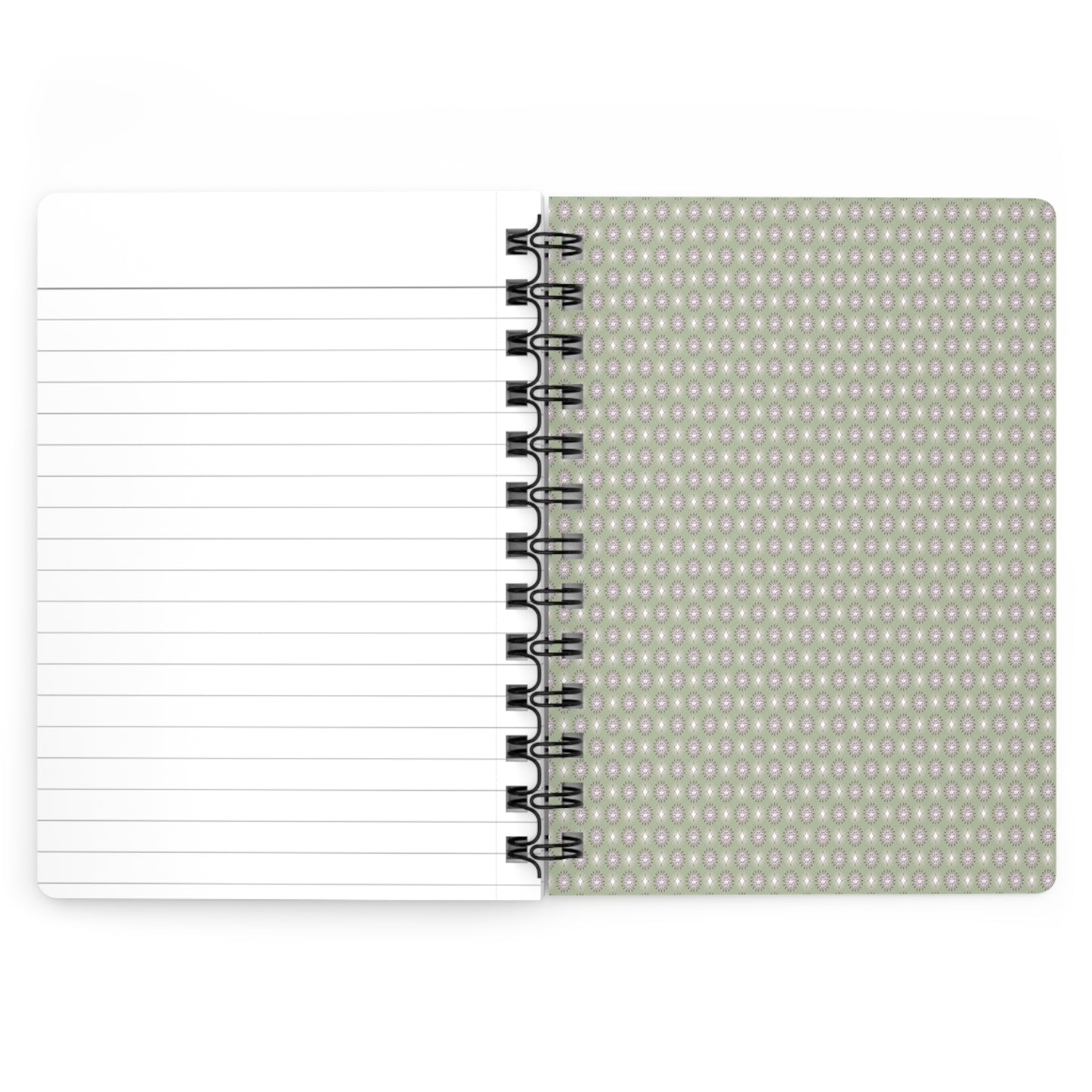 Olive Star-crossed Bodies Spiral Bound Journal, 5" x 7" 150 pages