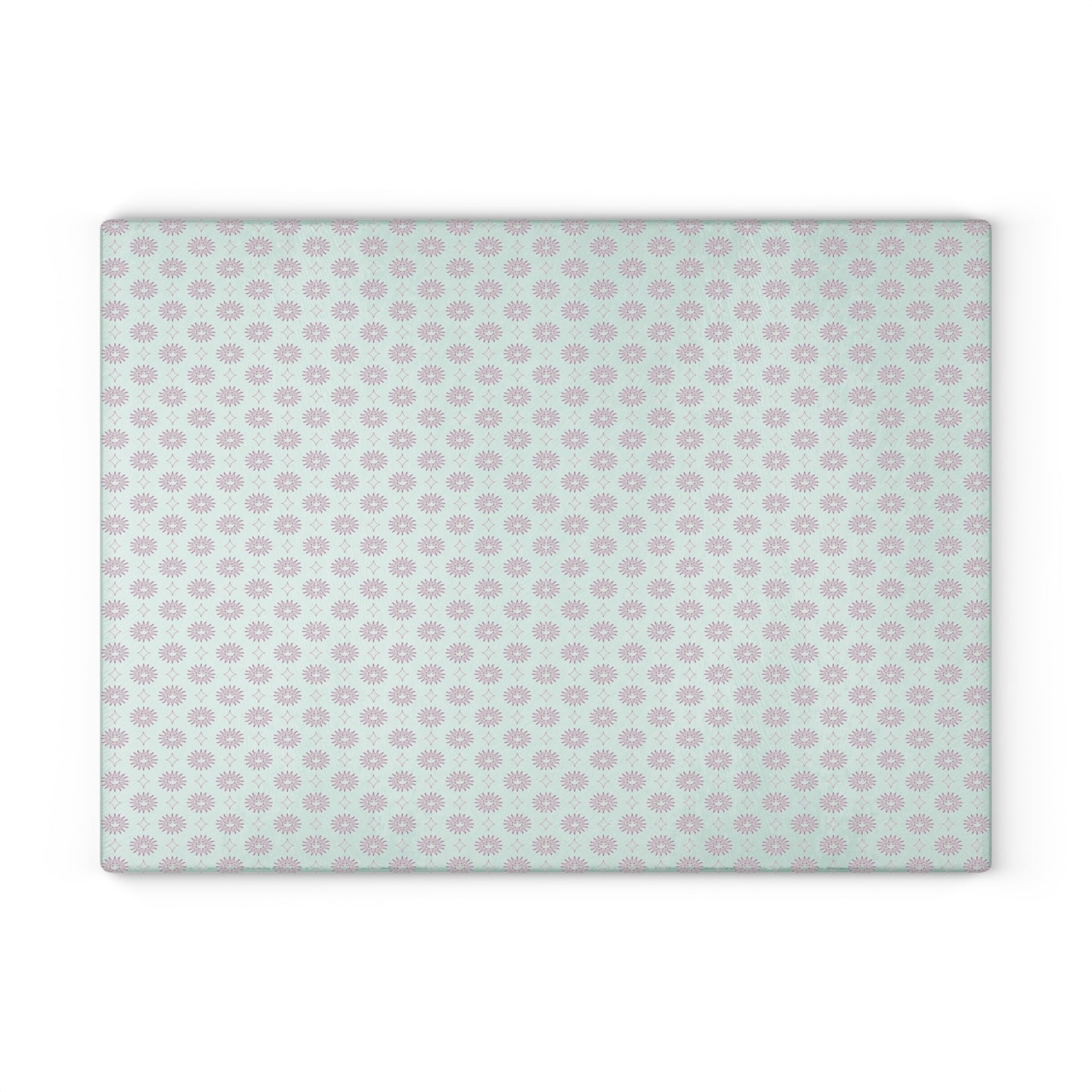 Pink Mornings Star-crossed Bodies Glass Cutting Board, 11" x 15"