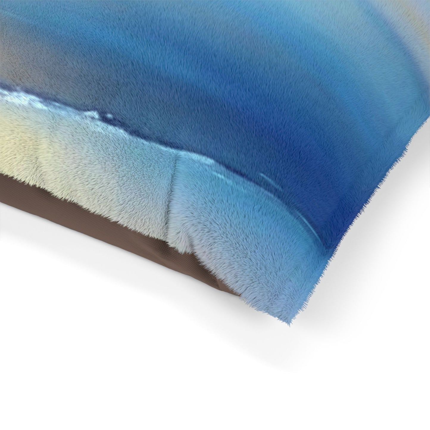 Blue Sea Red Orange Fog 50" × 40" Pet Bed