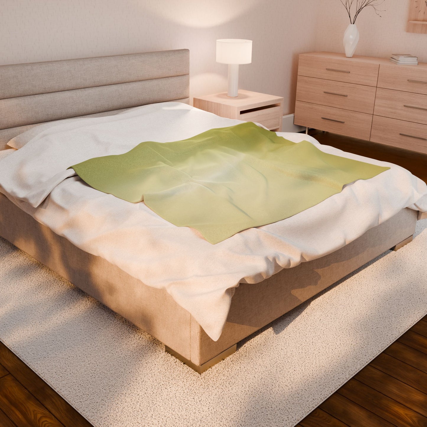 Lemon Fade Velveteen Plush Blanket, 50" x 60"