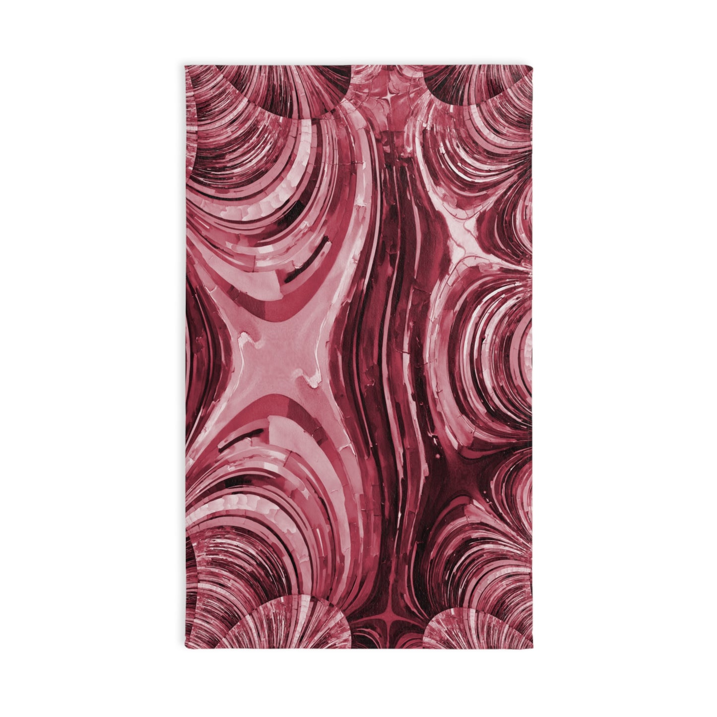 Uzi Spiral Ruby Hand Towel, 16" x 28"