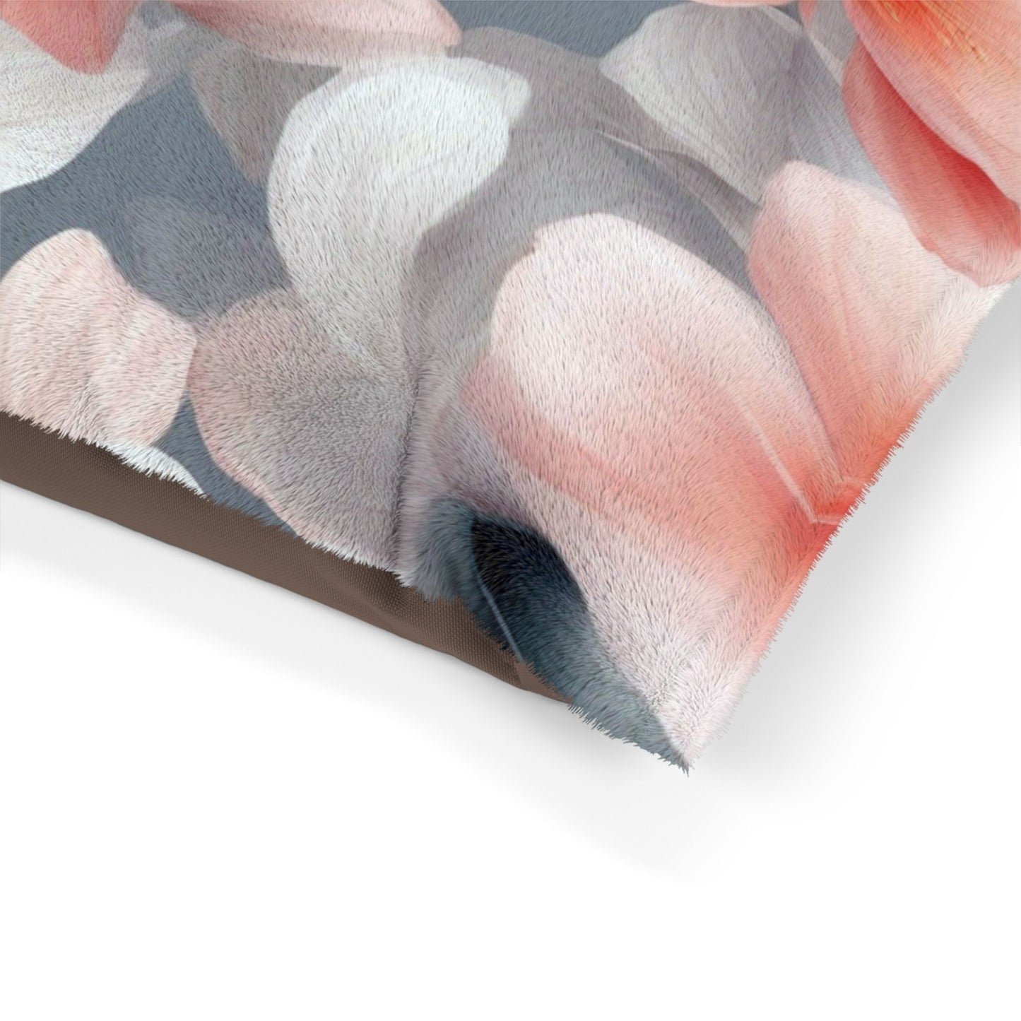 Red Blossom Floral Bunch Pet Bed, 50" × 40"