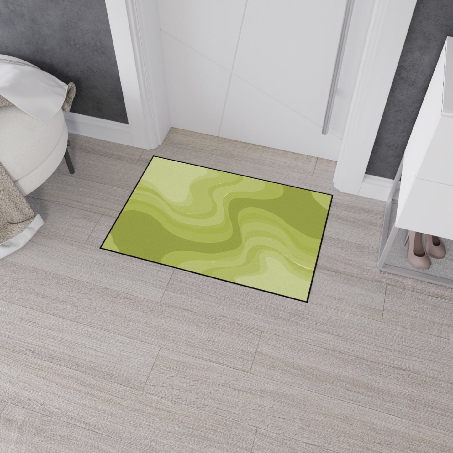 Lemon Wavey 24" x 36" Heavy Duty Floor Mat