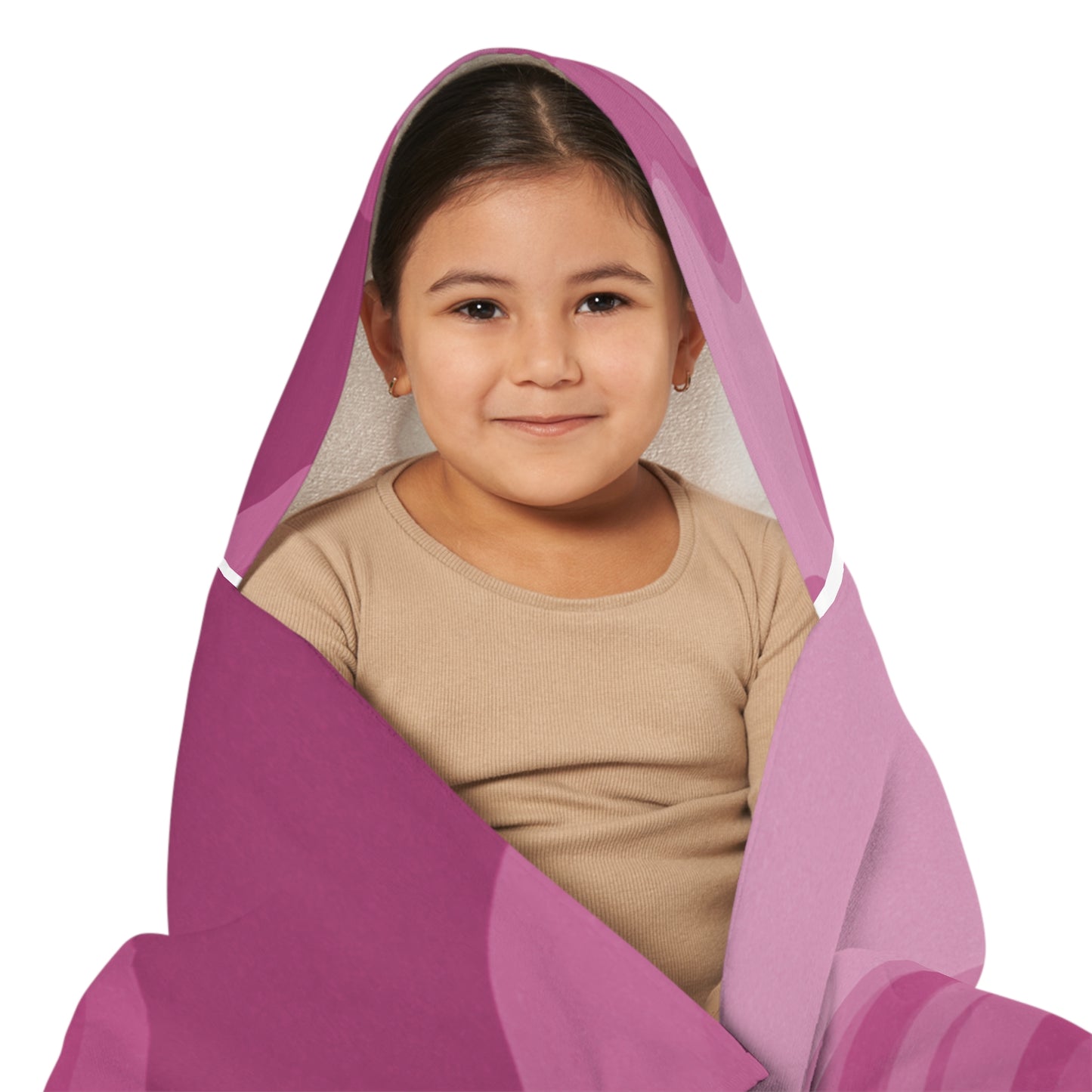 Pinky Mauve Youth Hooded Towel, 24" x 48"