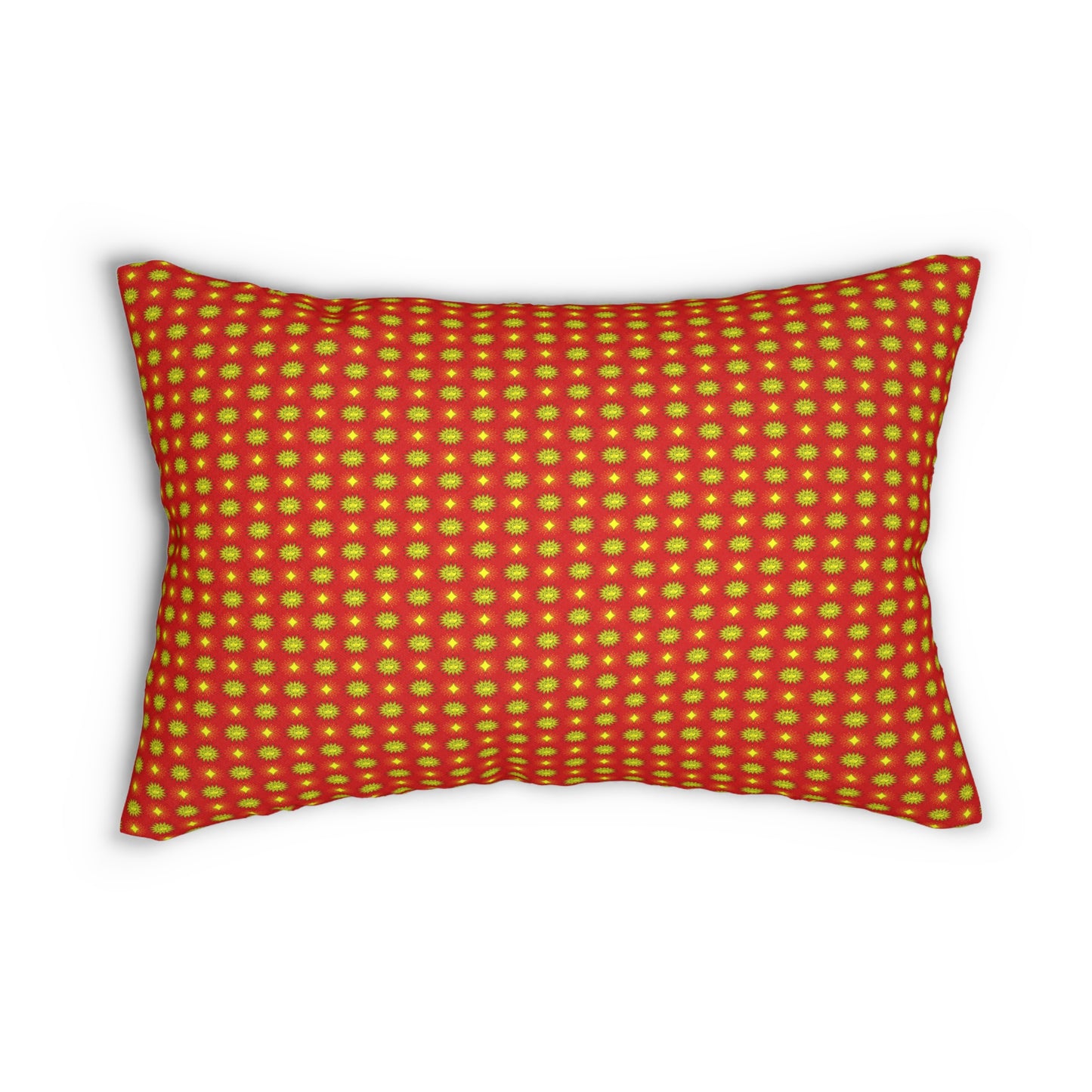 Late Evening Star-crossed Bodies Spun Polyester Lumbar Pillow, 20" x 14"