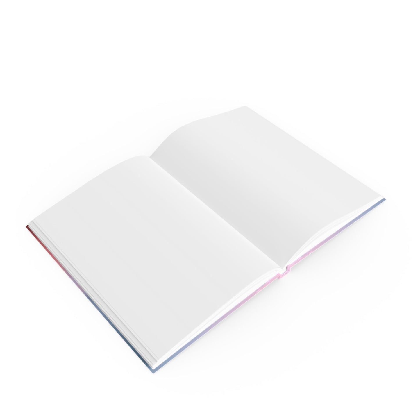 Gray Sea Pink Fog 5.2" x 7.4" Hard Backed Journal with 128 blank pages
