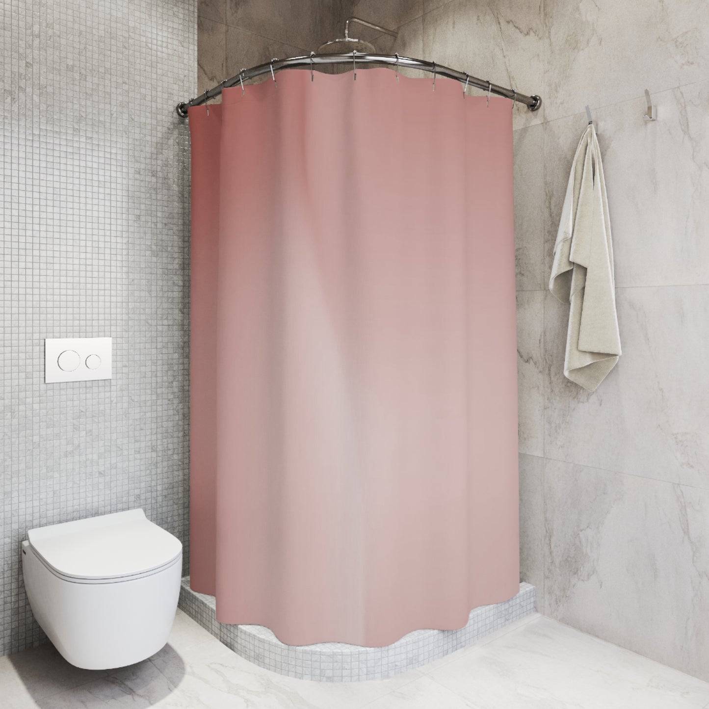 Rose Red Fade Shower Curtains, 71" x 74"