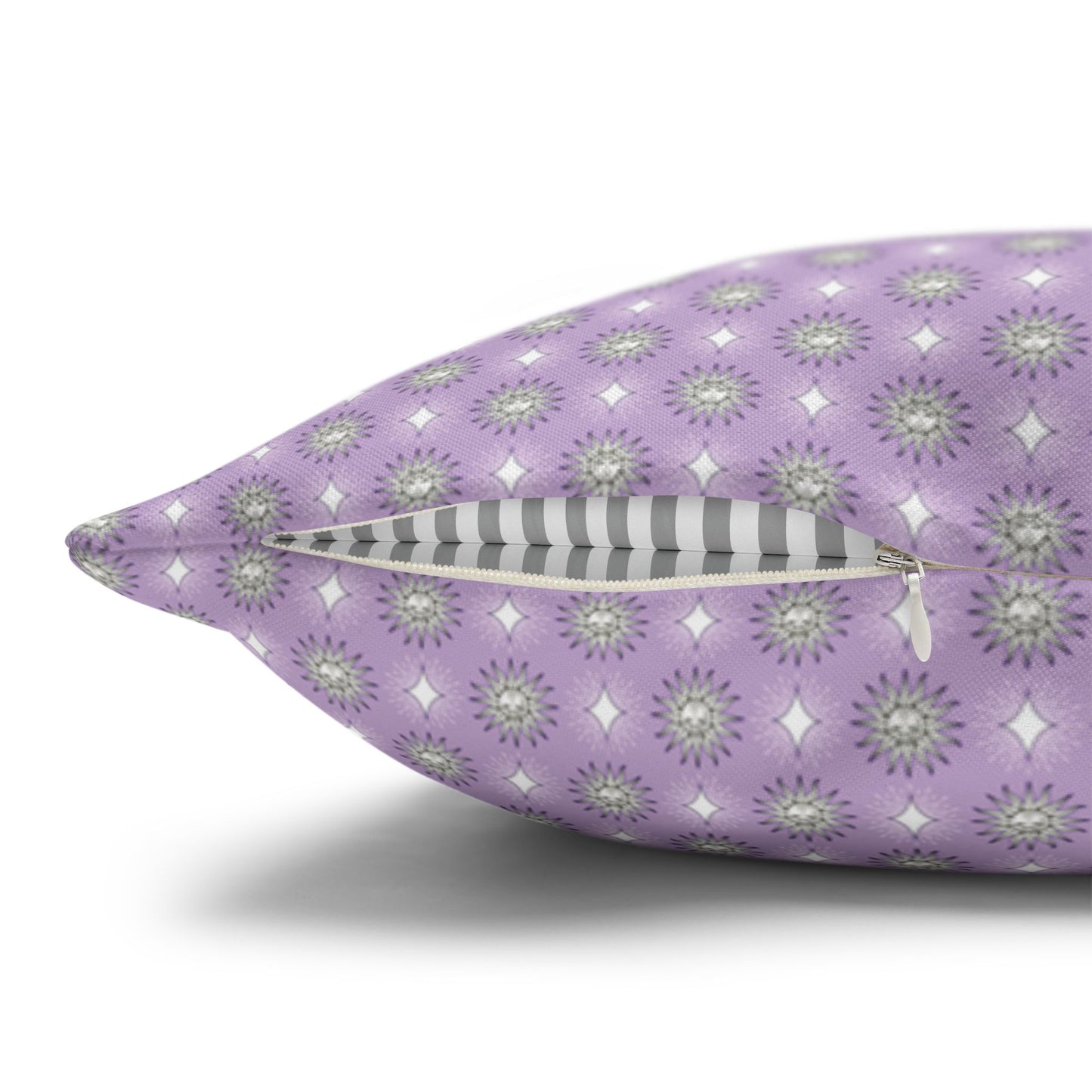 Lavender Star-crossed Bodies Spun Polyester Square Pillowcase, 14" x 14"