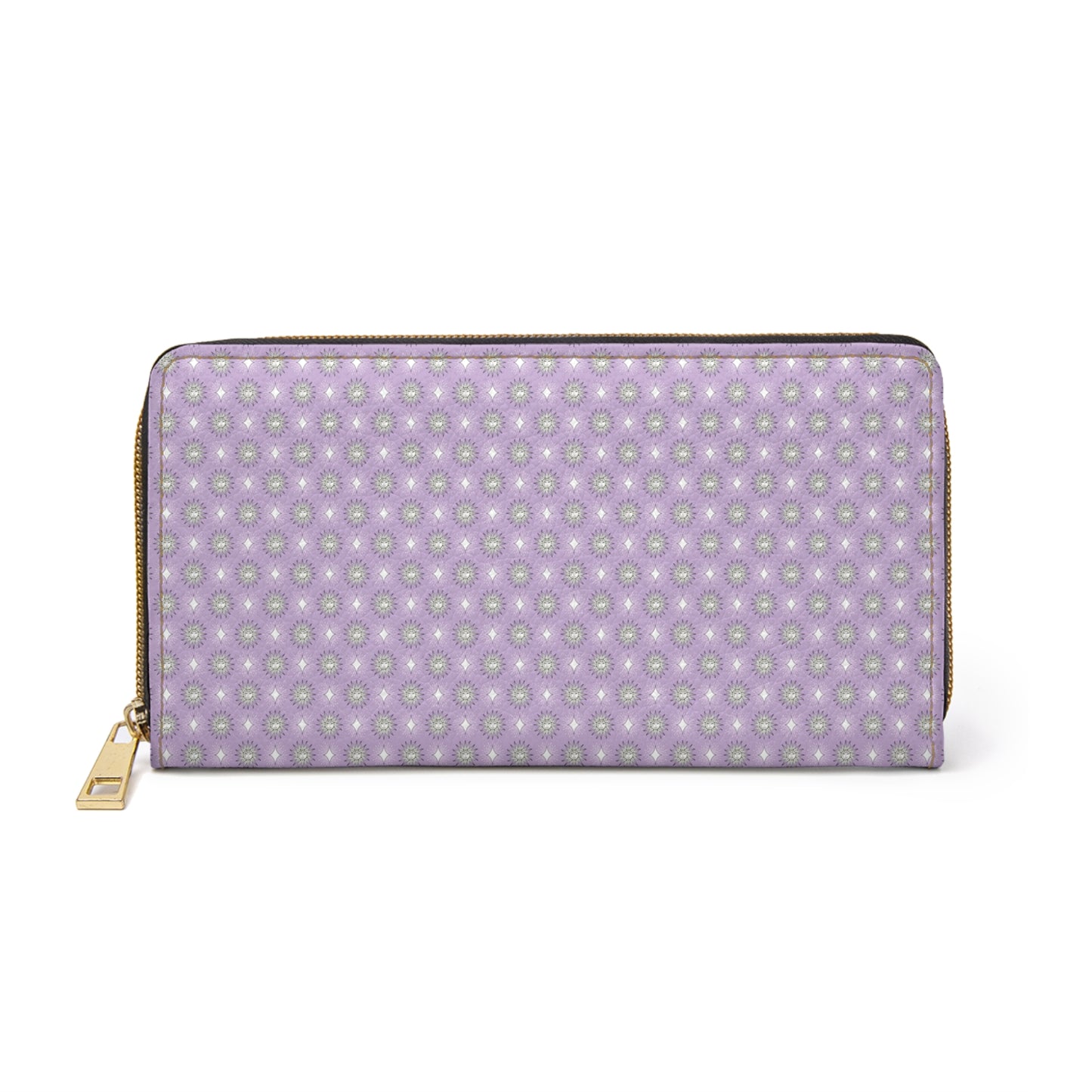Lavender Star-crossed Bodies Elegant Abstract Zipper Wallet - Stylish & Functional Accessory for Everyday Use