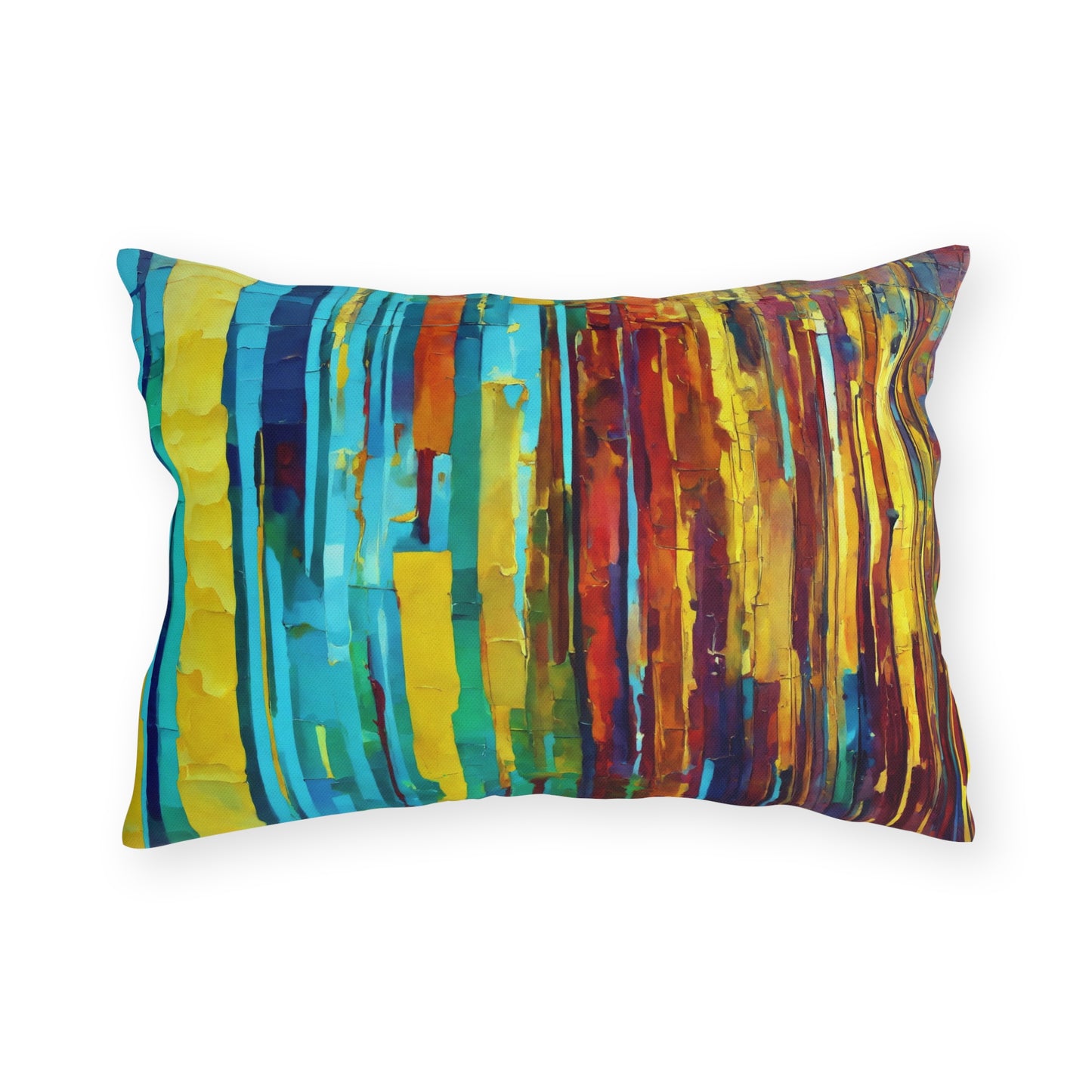 Striped Alpha 20" x 14" Outdoor Pillow