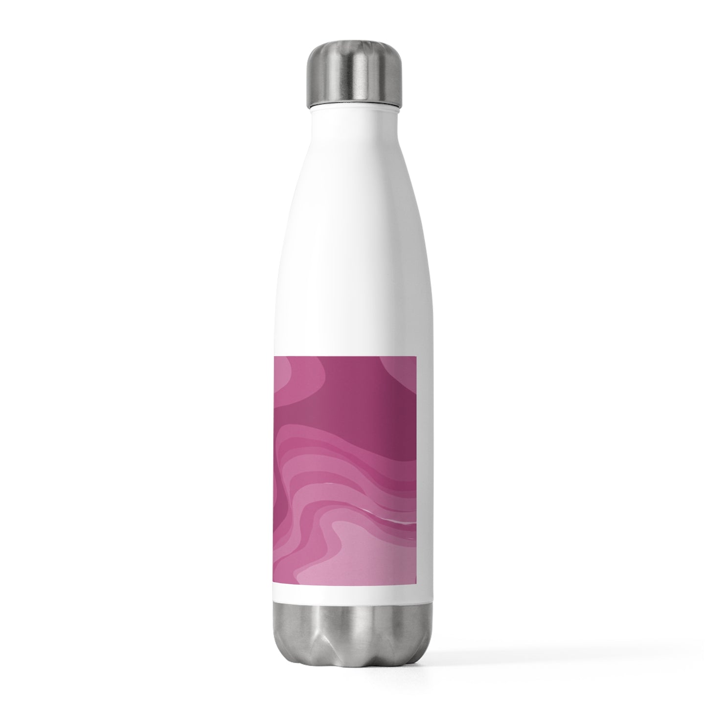 Pinky Mauve Wavey 20oz Insulated Water Bottle