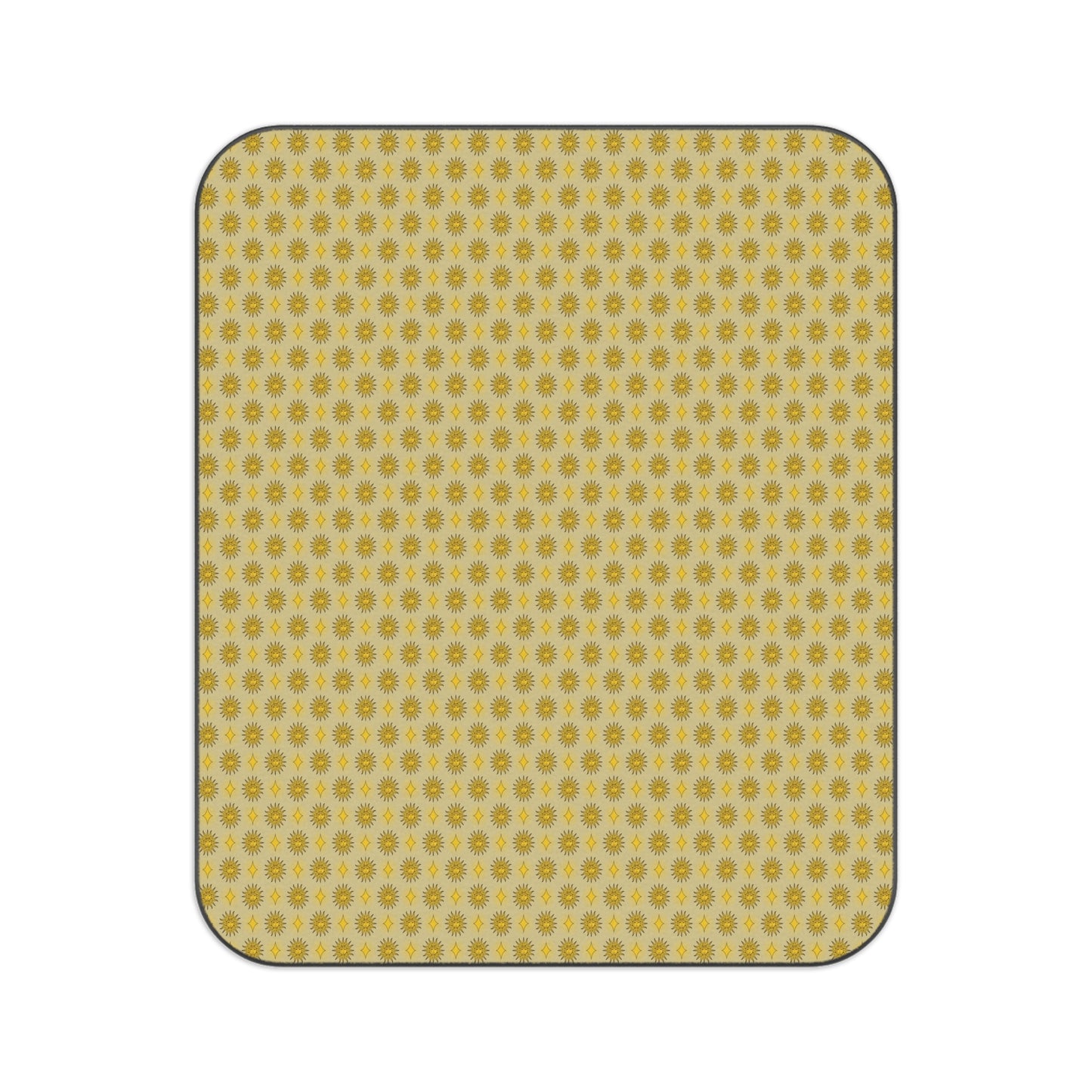 Lemongrass Star-crossed Bodies Picnic Blanket, 61" × 51"