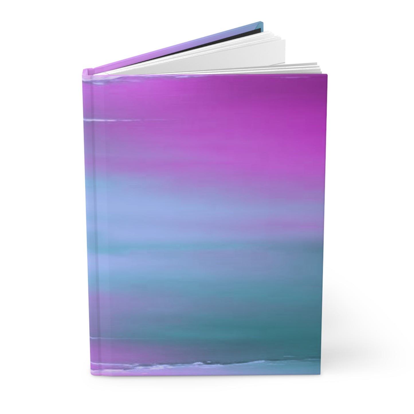 Dark Blue Green Sea Purple Fog 5.75" x 8" Hardcover Journal Matte with 150 lined pages