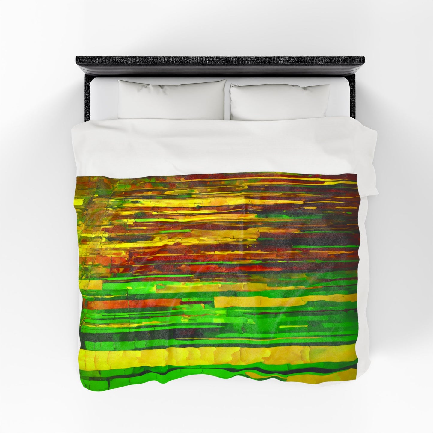 Striped Beta Velveteen Plush Blanket, 60" x 80"